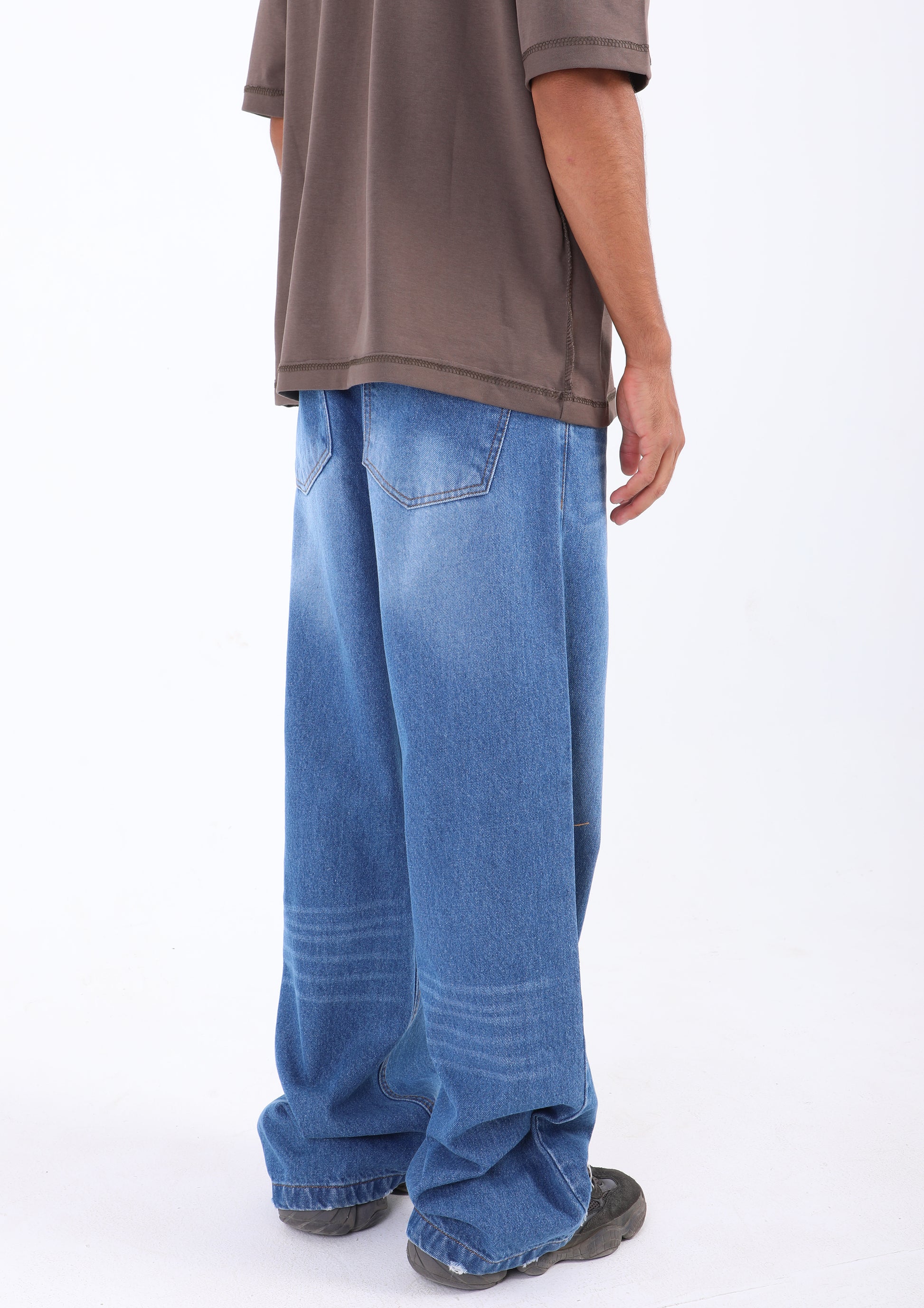 Blue Wide Leg Jeans