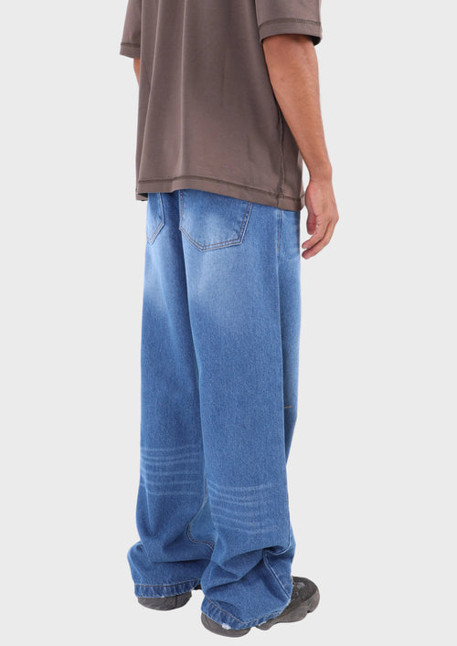 Blue Wide Leg Jeans