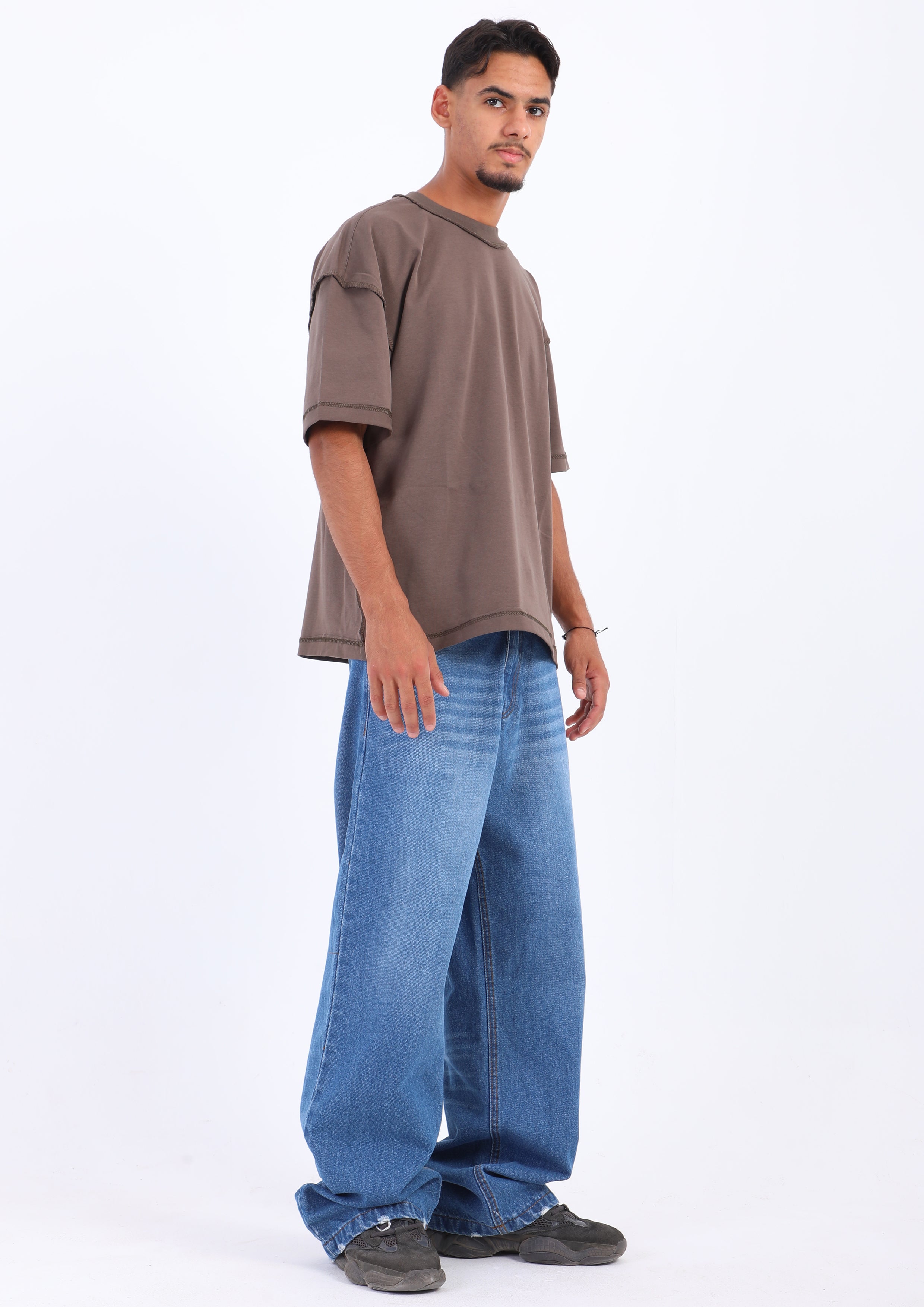 Blue Wide Leg Jeans