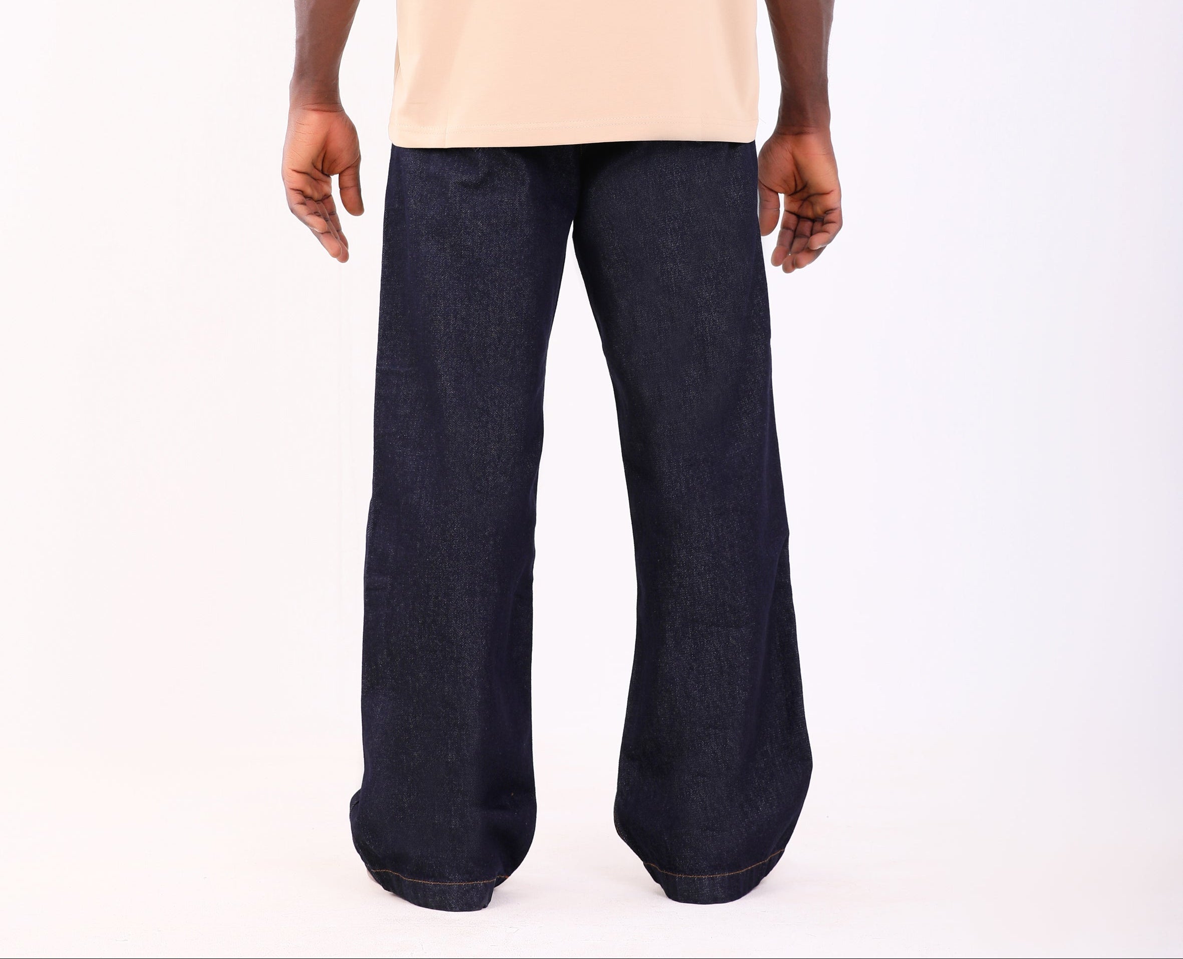 Raw Navy Denim Yellow Stitching