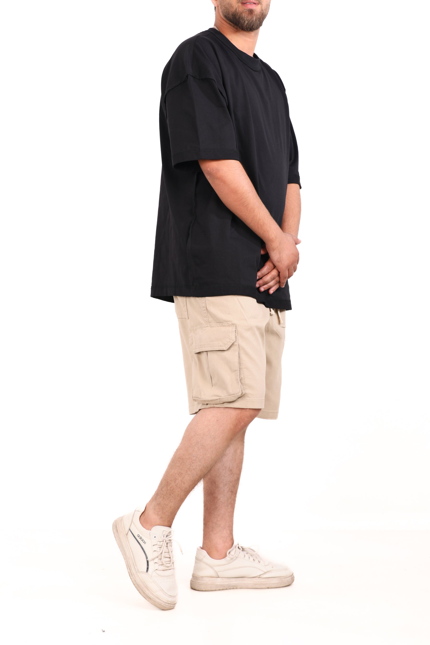 Gabardine Side Pocket Shorts