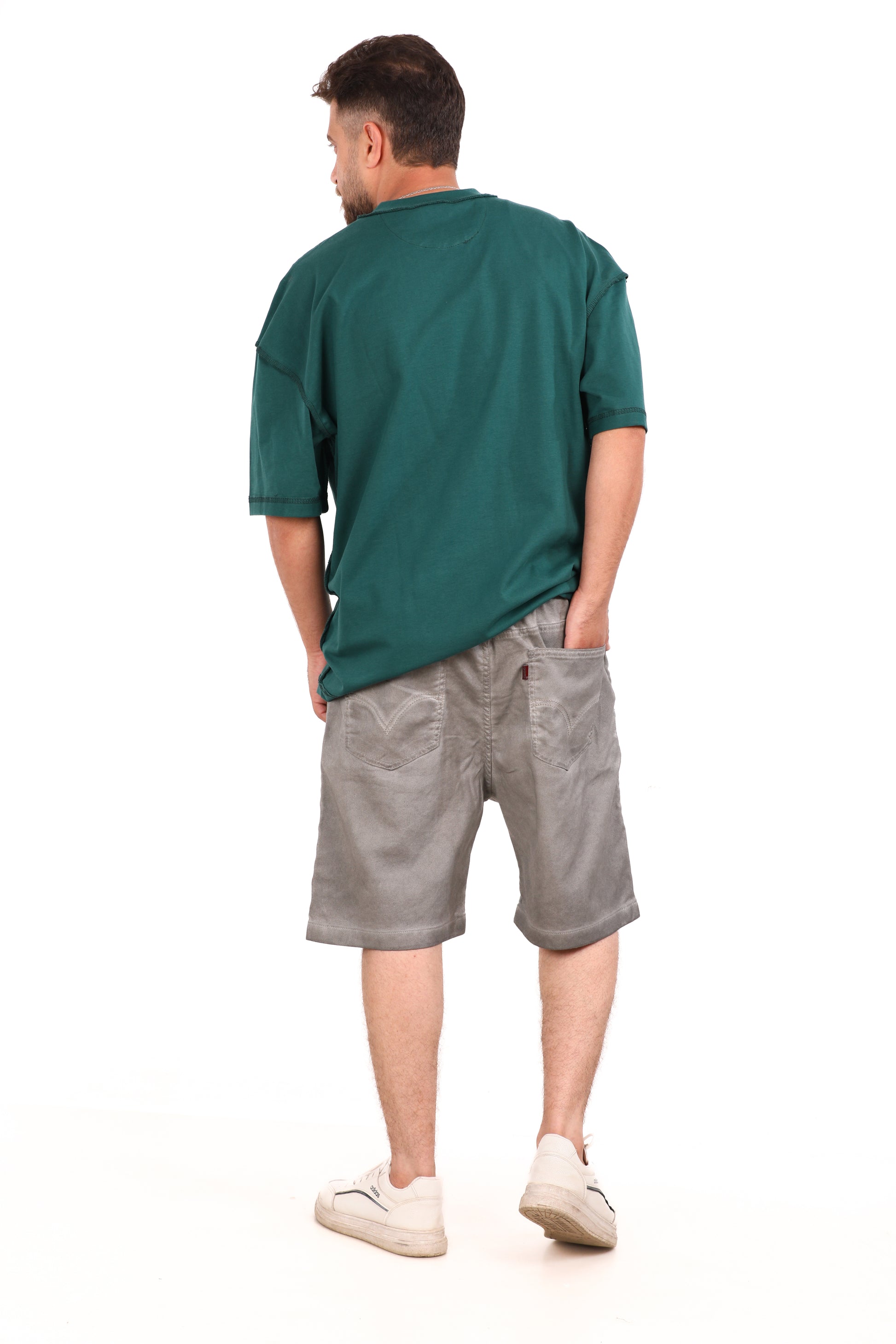 Washed Melton Shorts