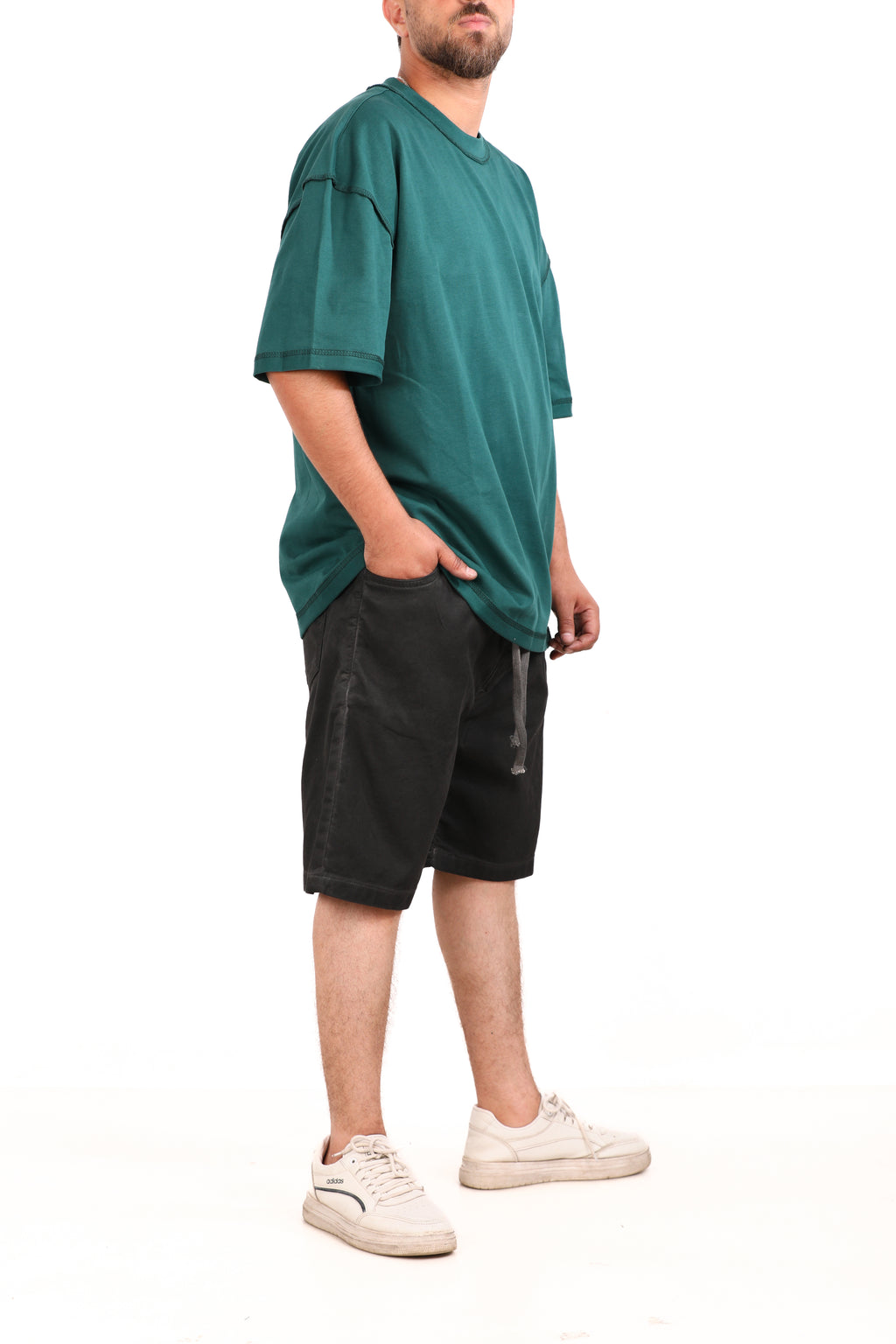 Washed Melton Shorts