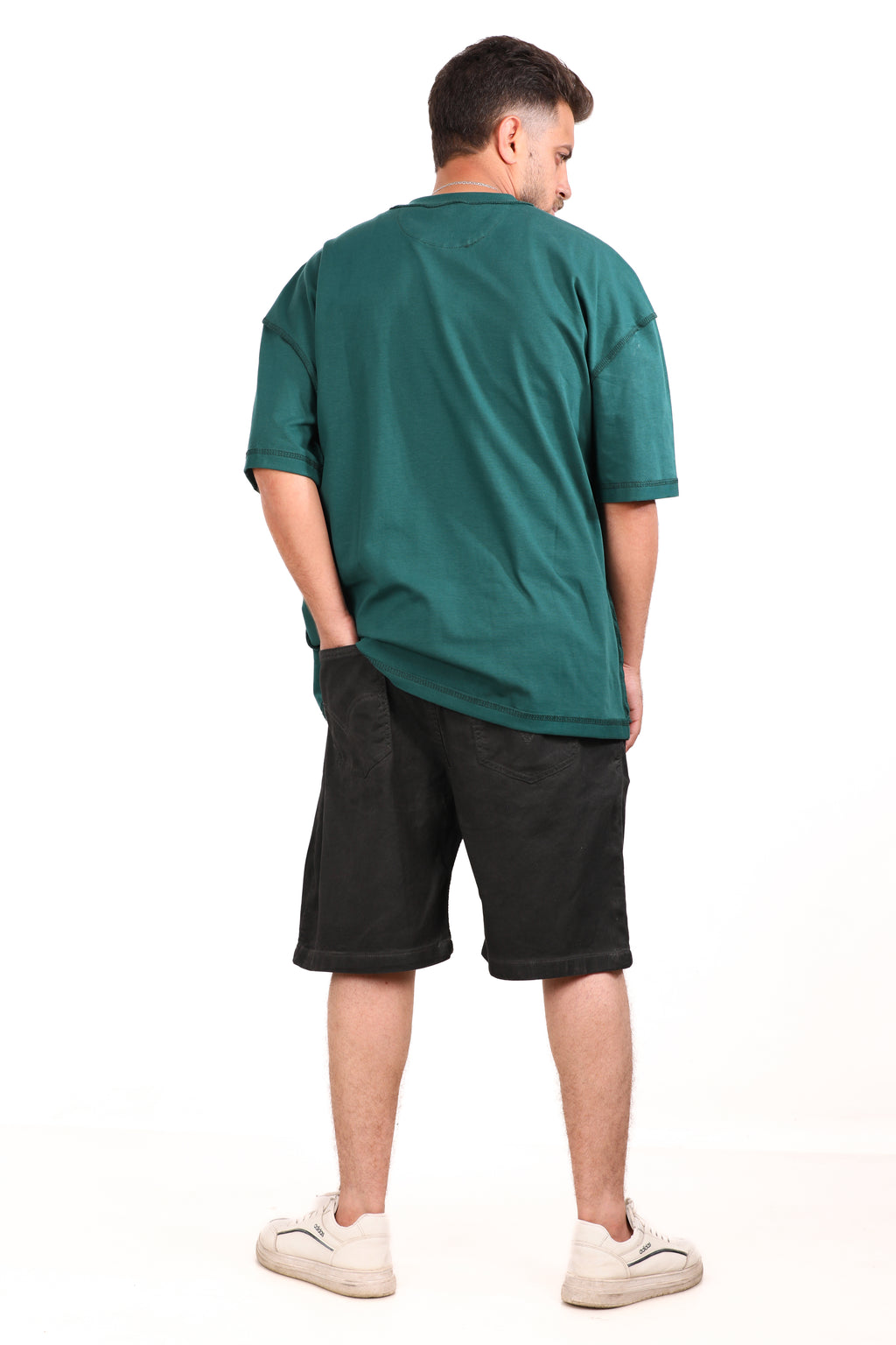 Washed Melton Shorts
