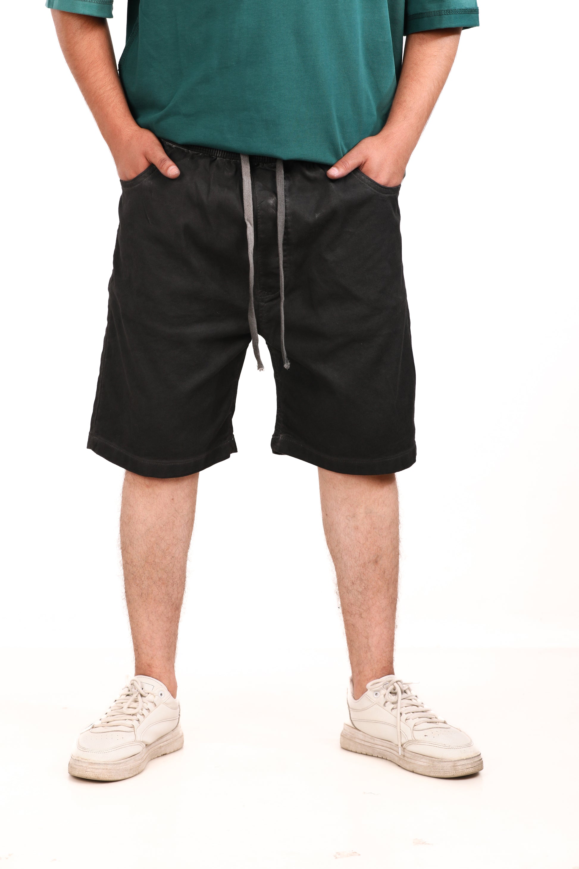 Washed Melton Shorts