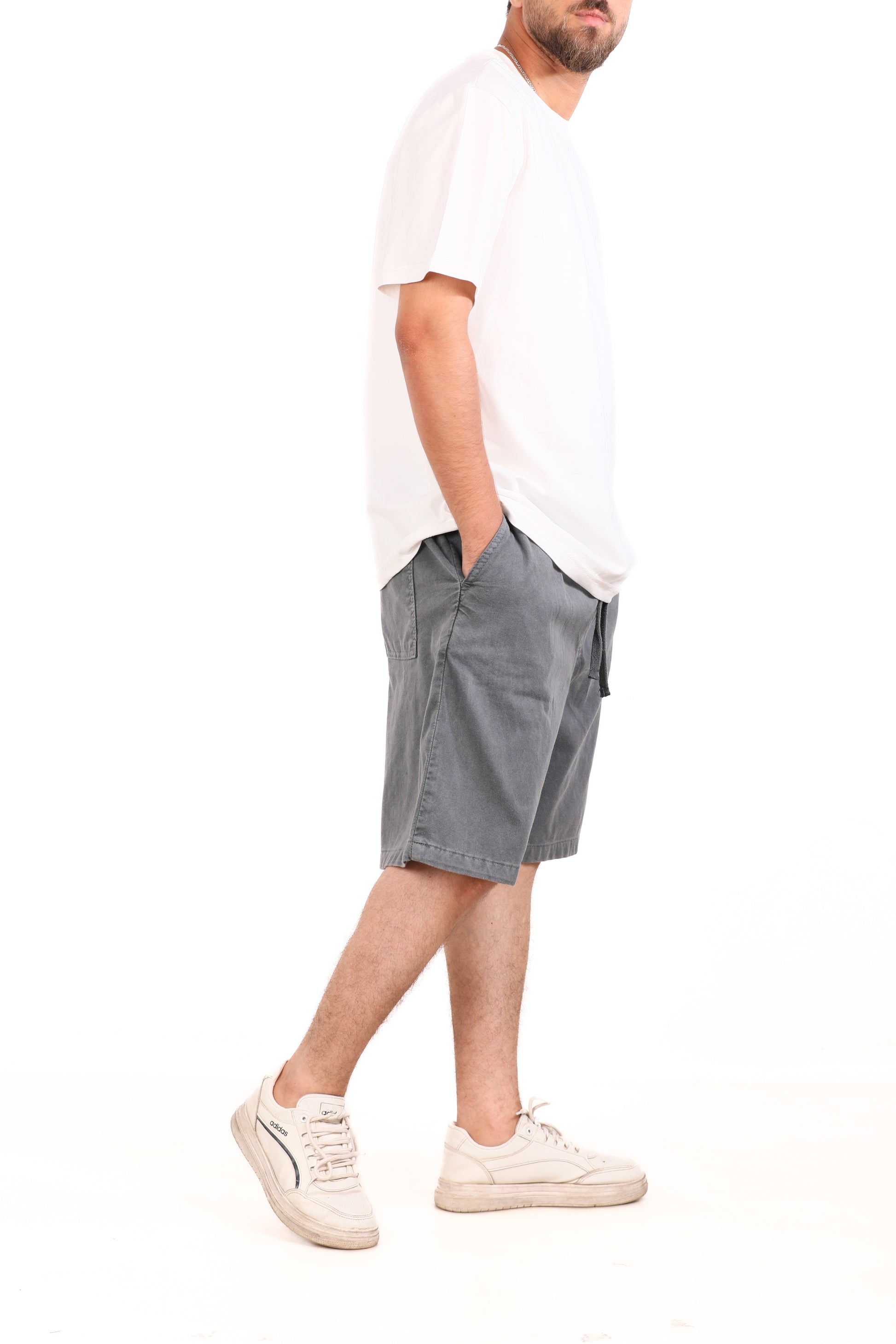 Washed Melton Shorts
