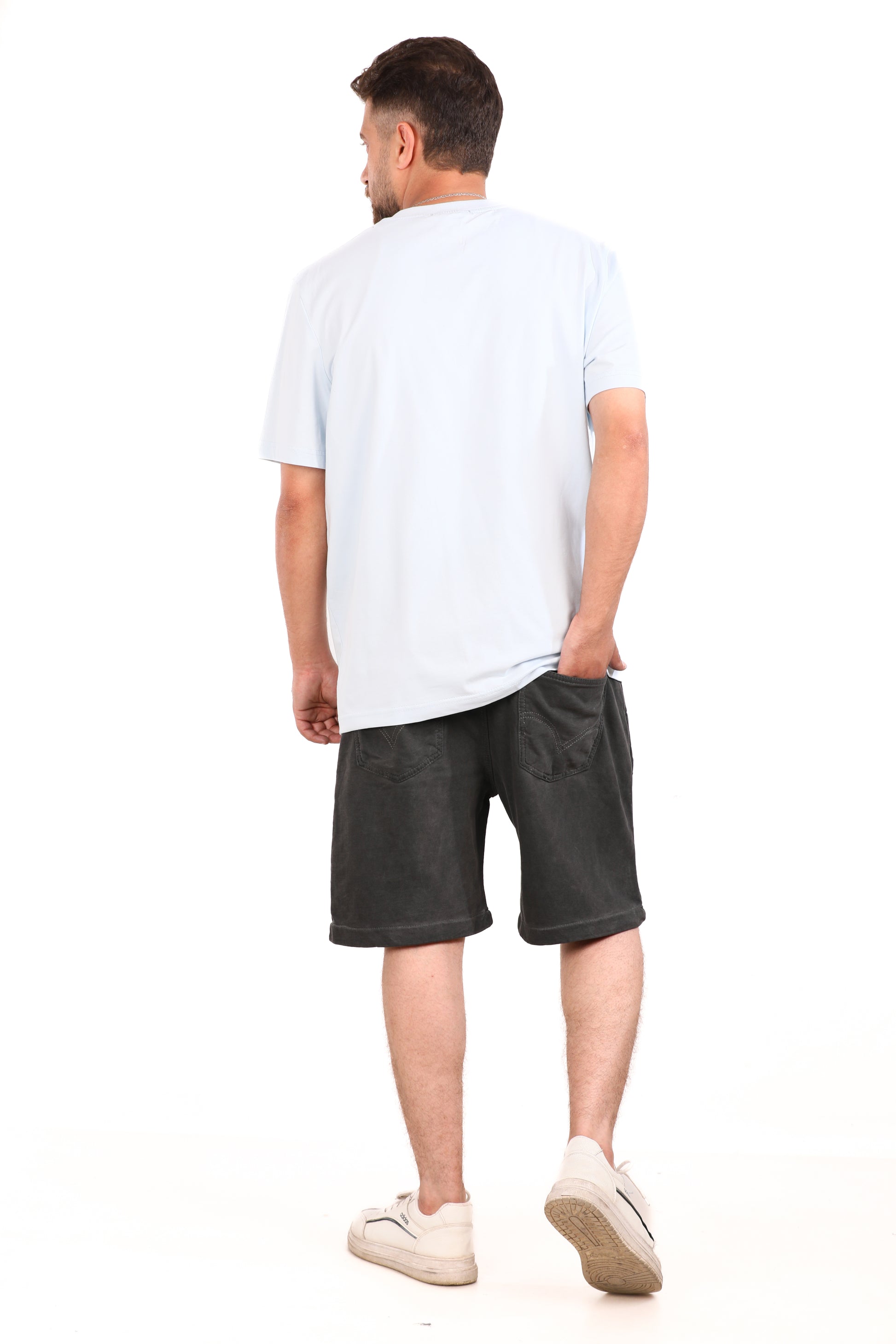 Washed Melton Shorts