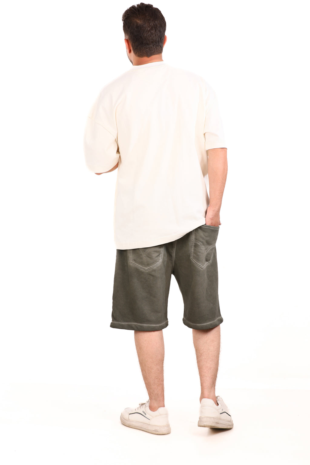 Washed Melton Shorts
