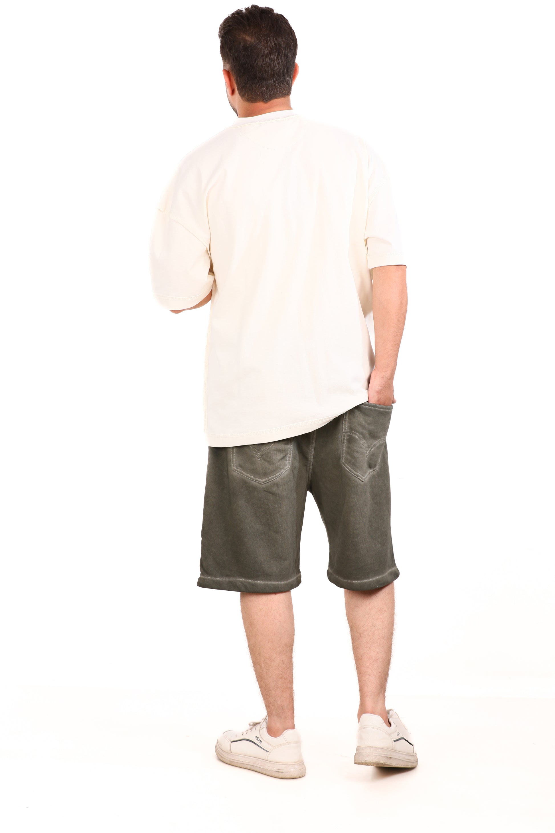 Washed Melton Shorts