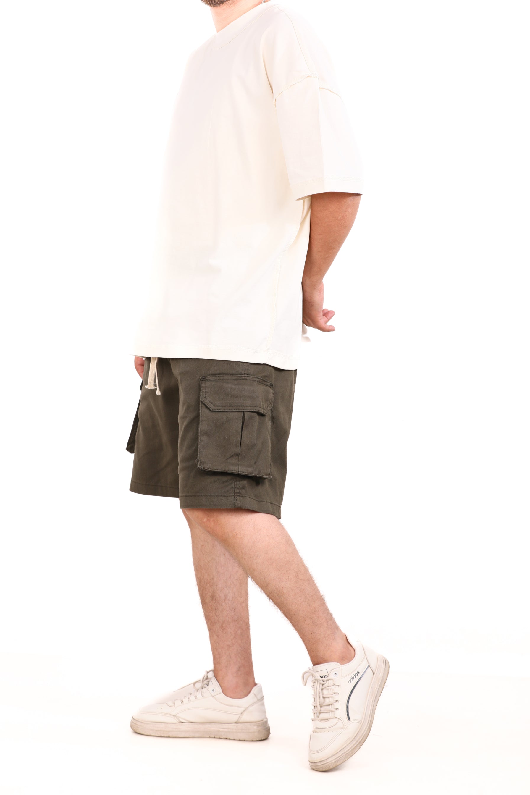 Gabardine Side Pocket Shorts