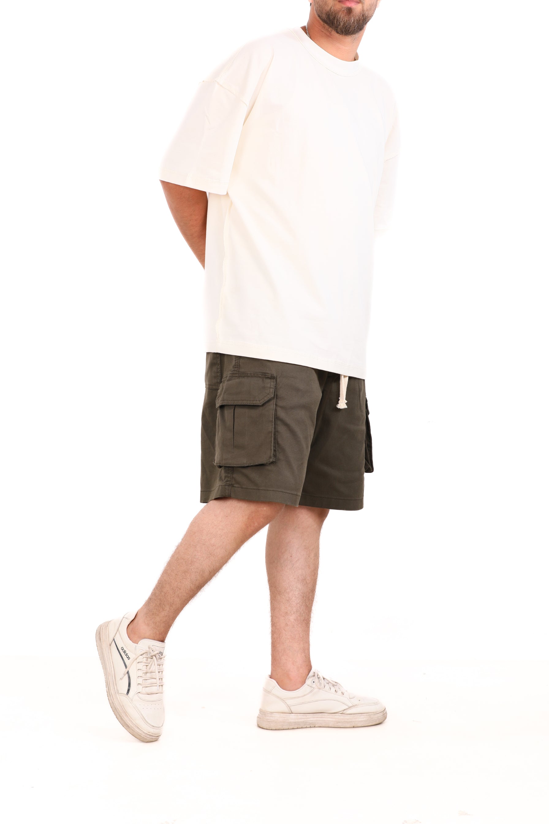 Gabardine Side Pocket Shorts