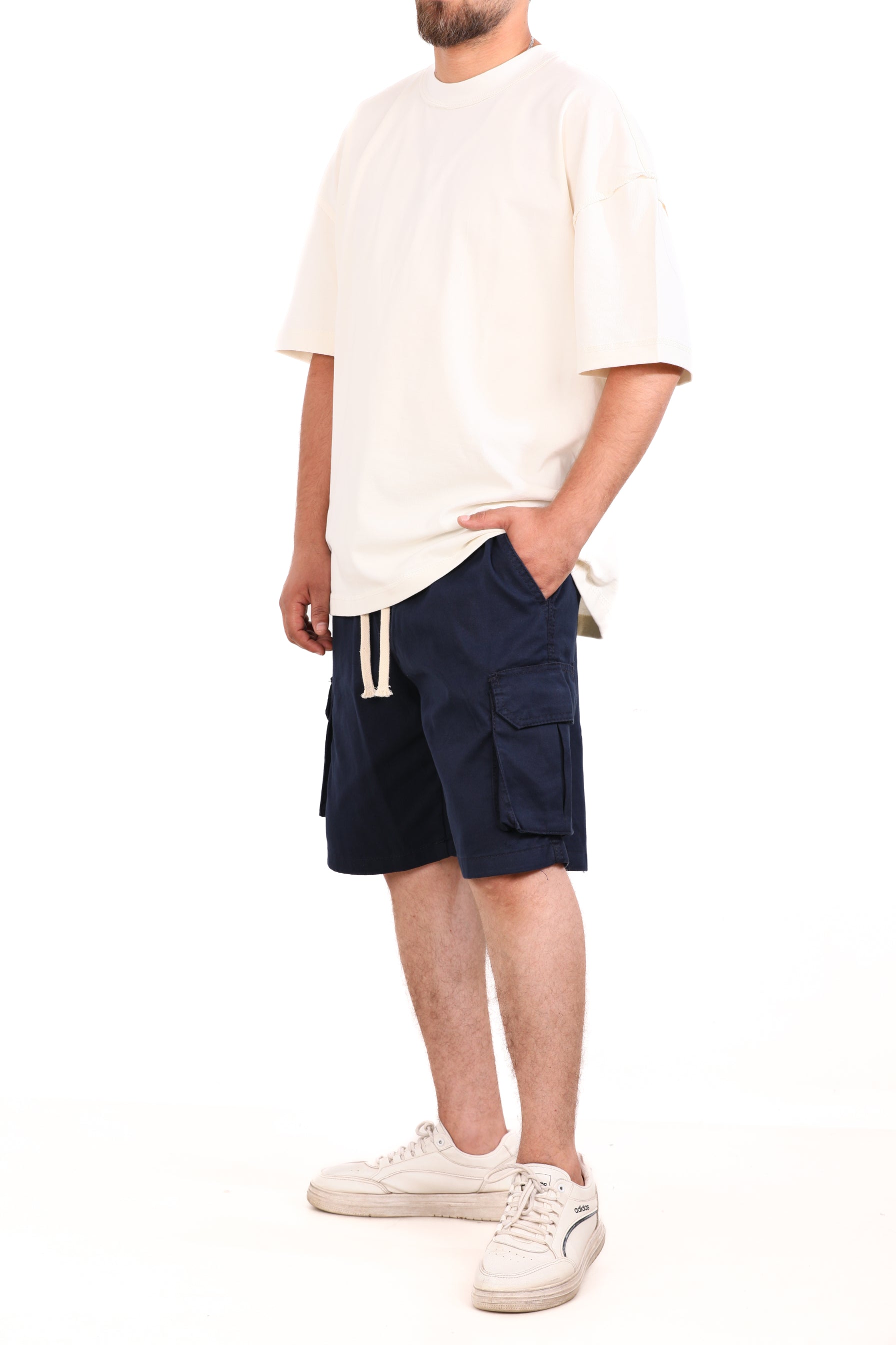 Gabardine Side Pocket Shorts