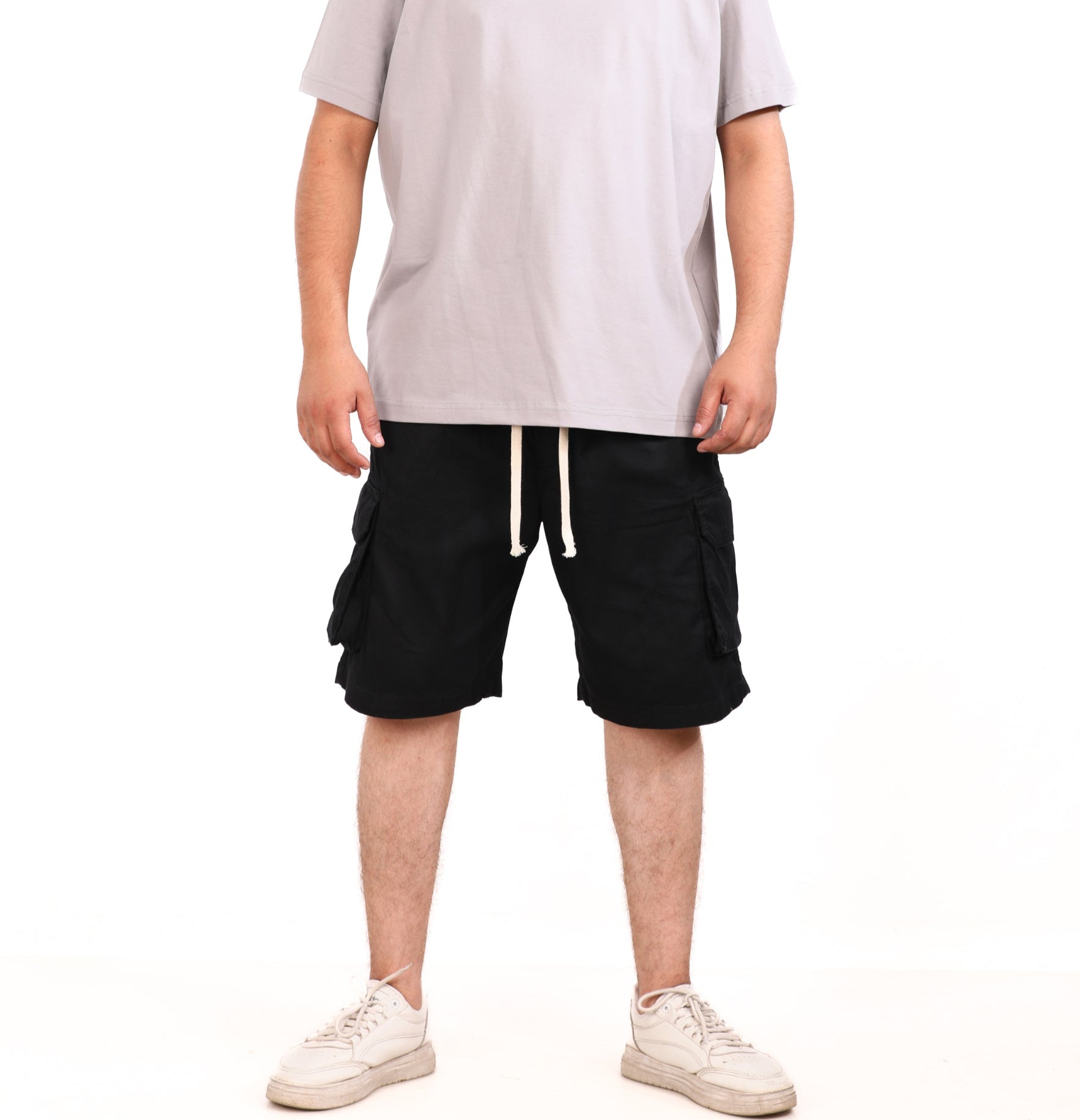 Gabardine Side Pocket Shorts