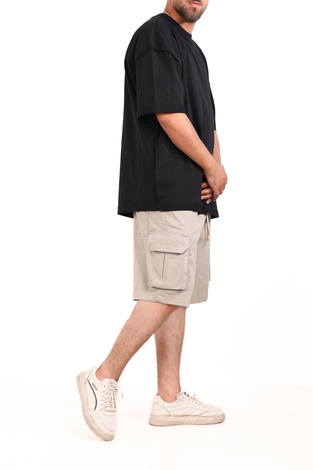 Gabardine Side Pocket Shorts