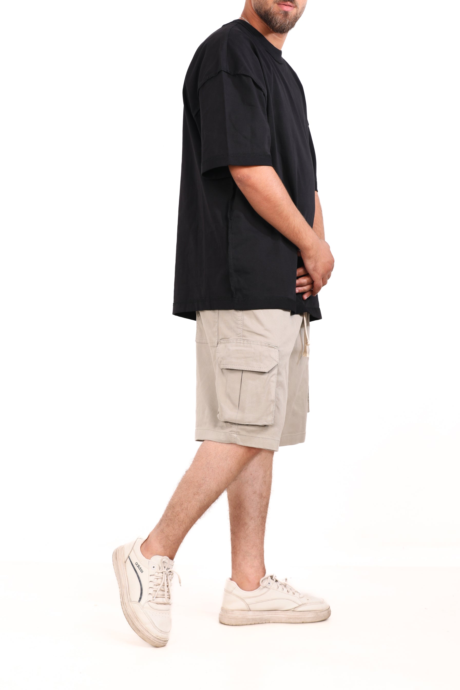 Gabardine Side Pocket Shorts