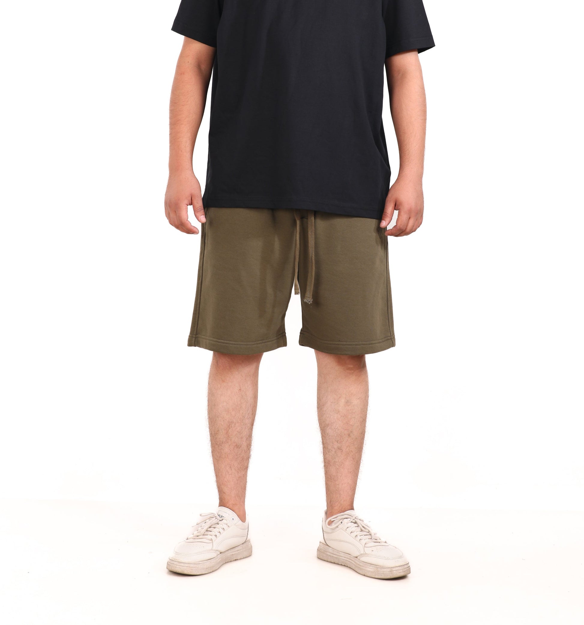 Plain Melton Shorts
