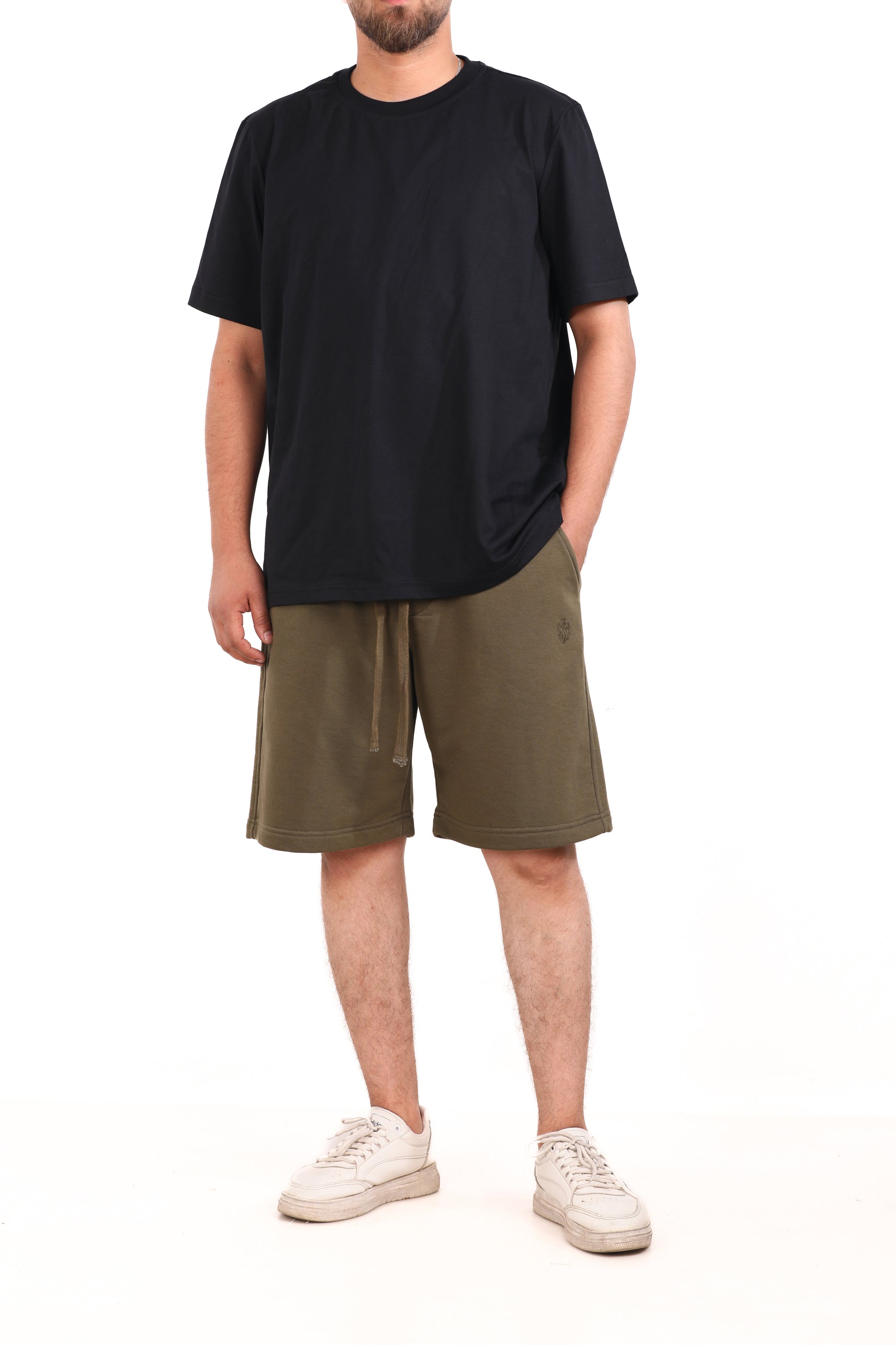 Plain Melton Shorts