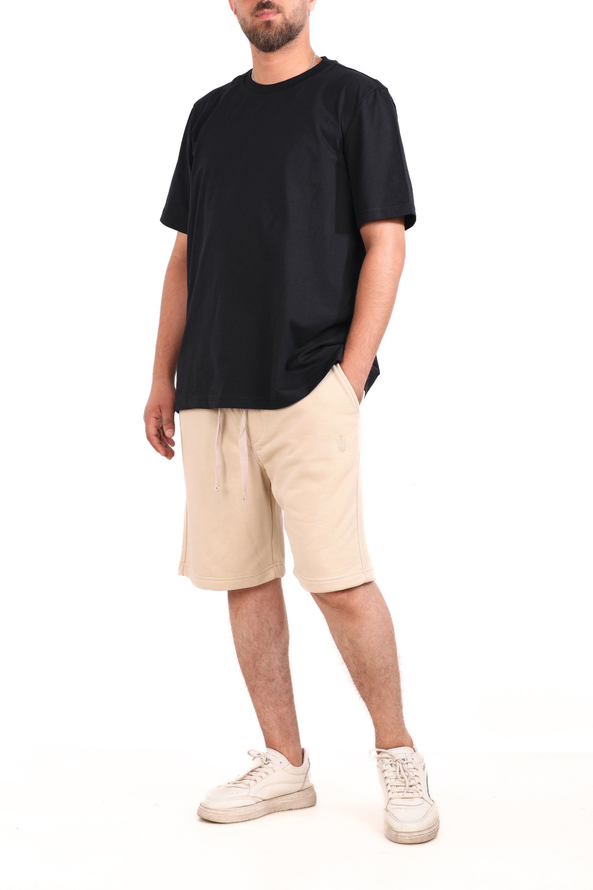 Plain Melton Shorts