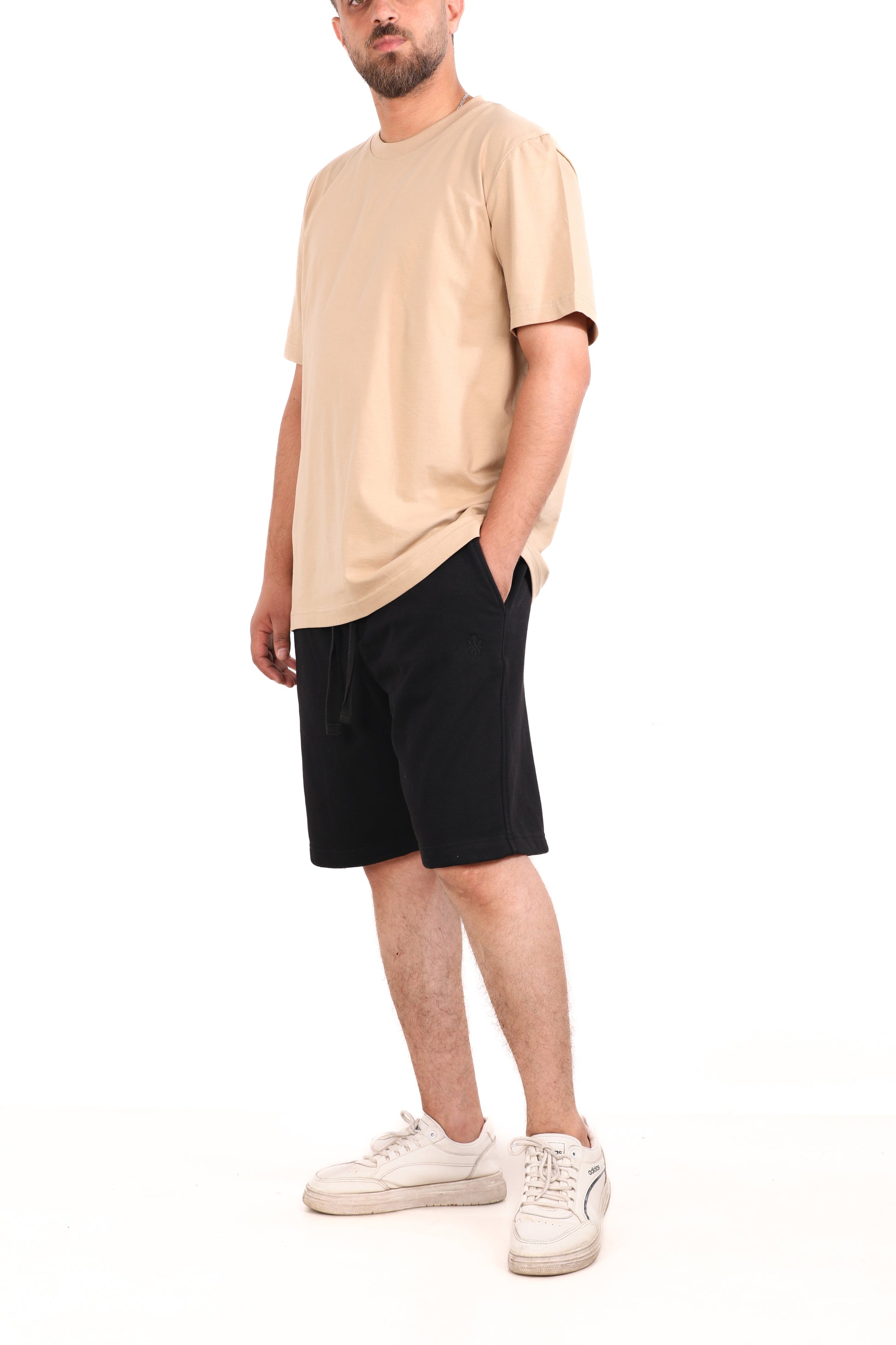 Plain Melton Shorts