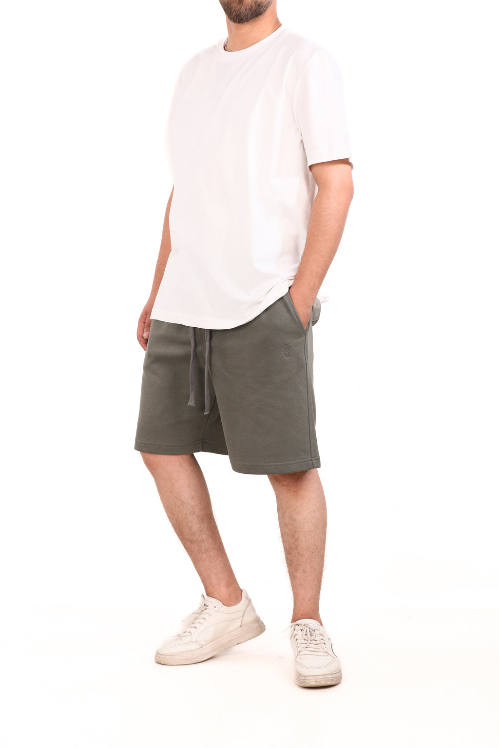 Plain Melton Shorts