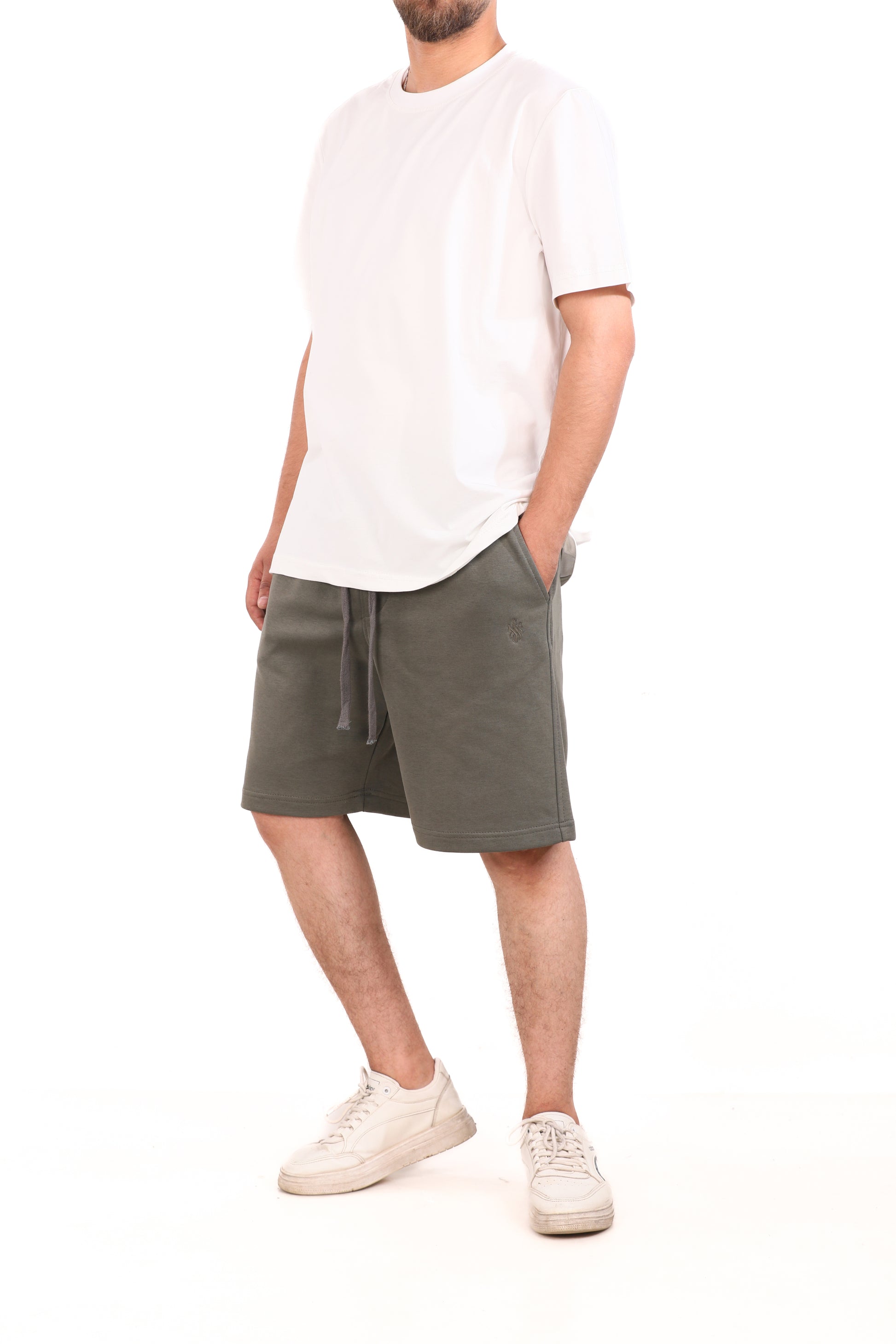 Plain Melton Shorts