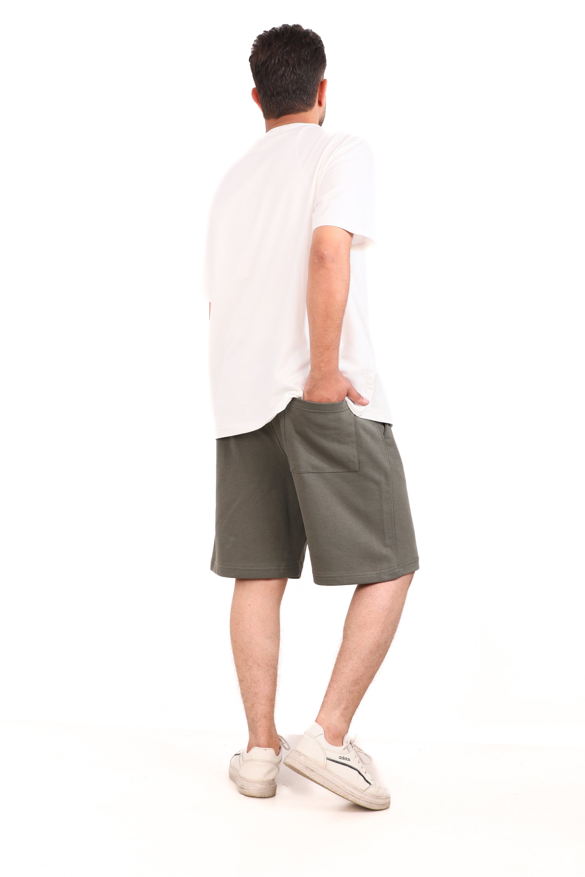 Plain Melton Shorts