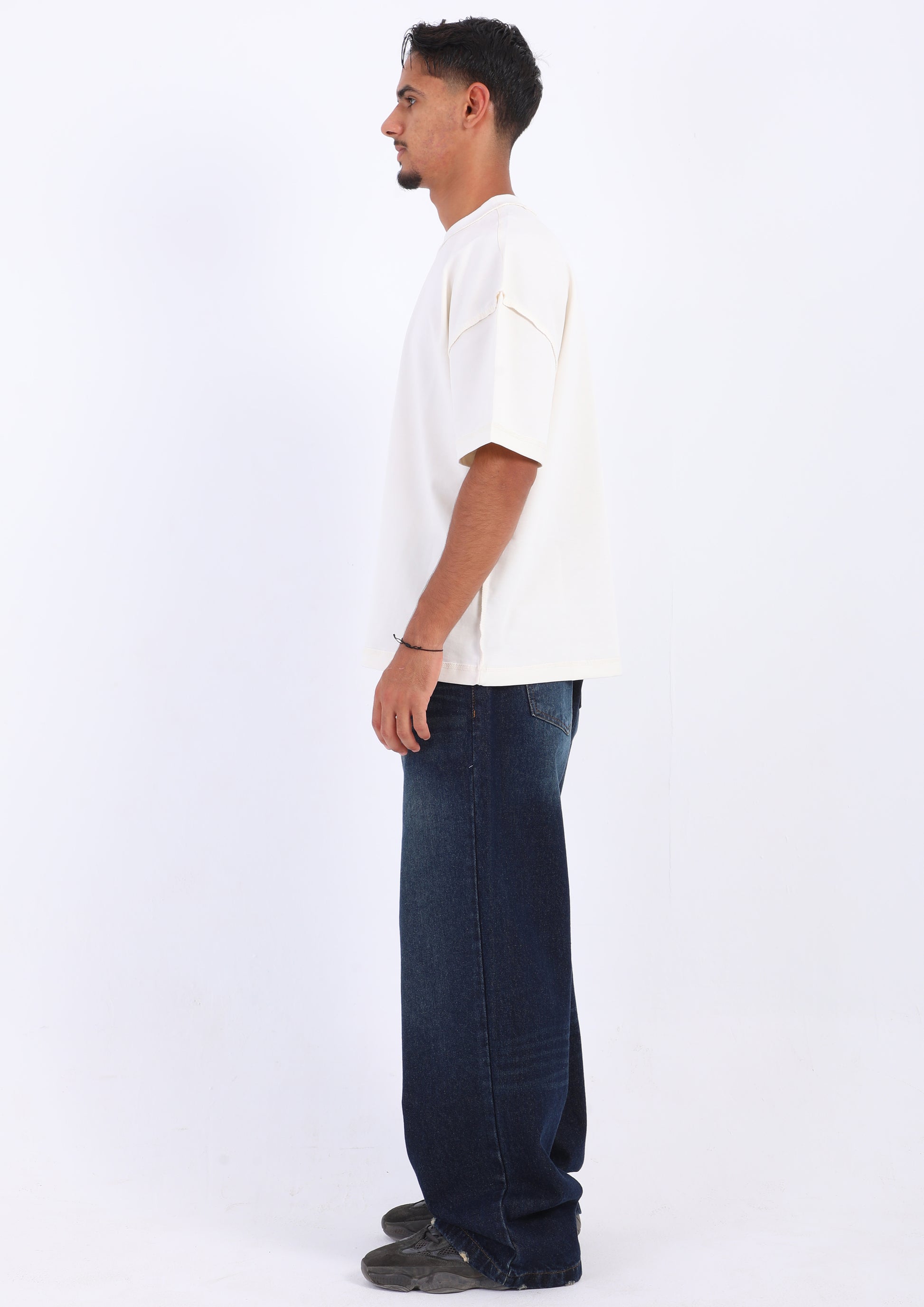 Dark Blue Wide Leg Jeans