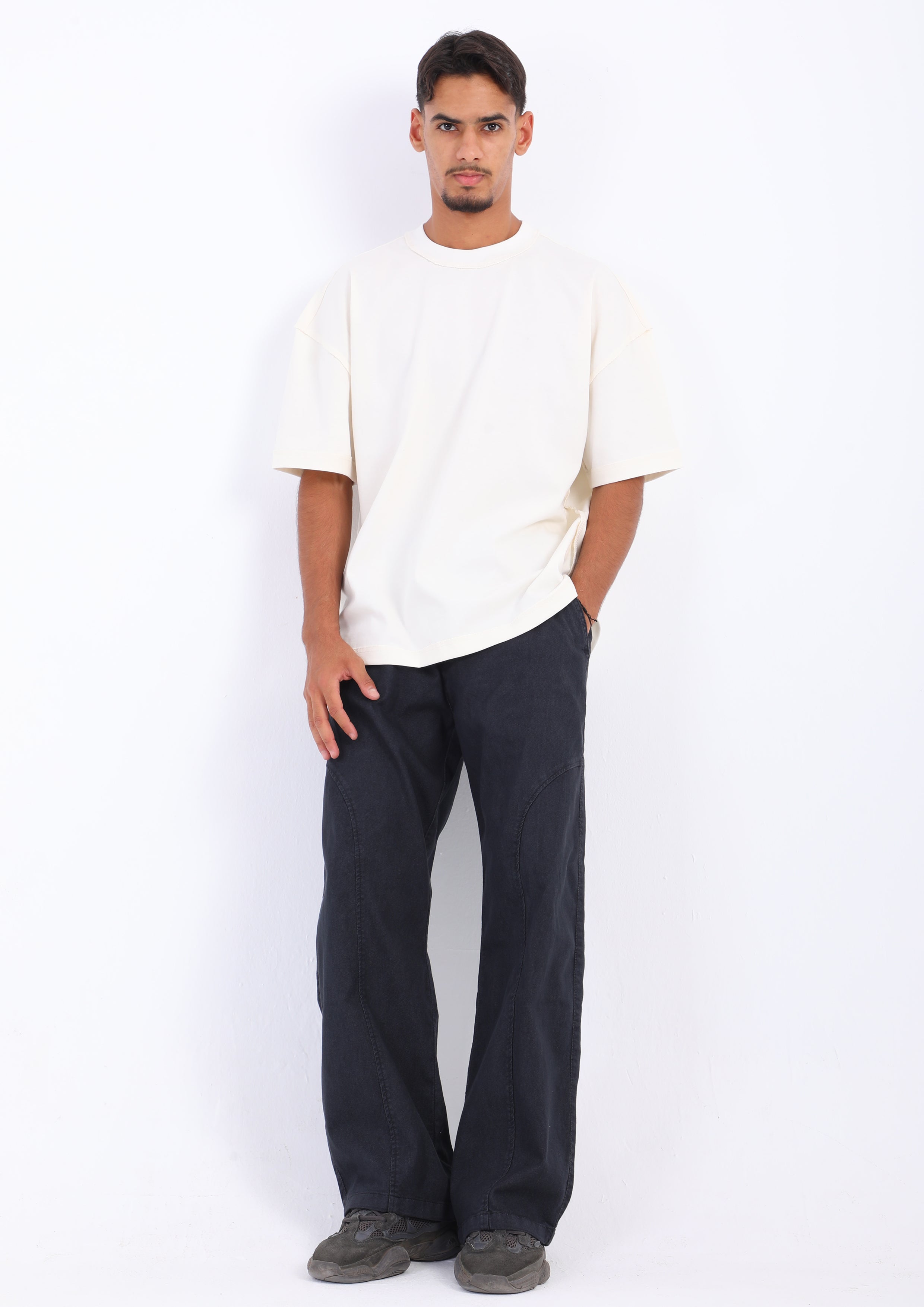 Gabardine Panel Pants