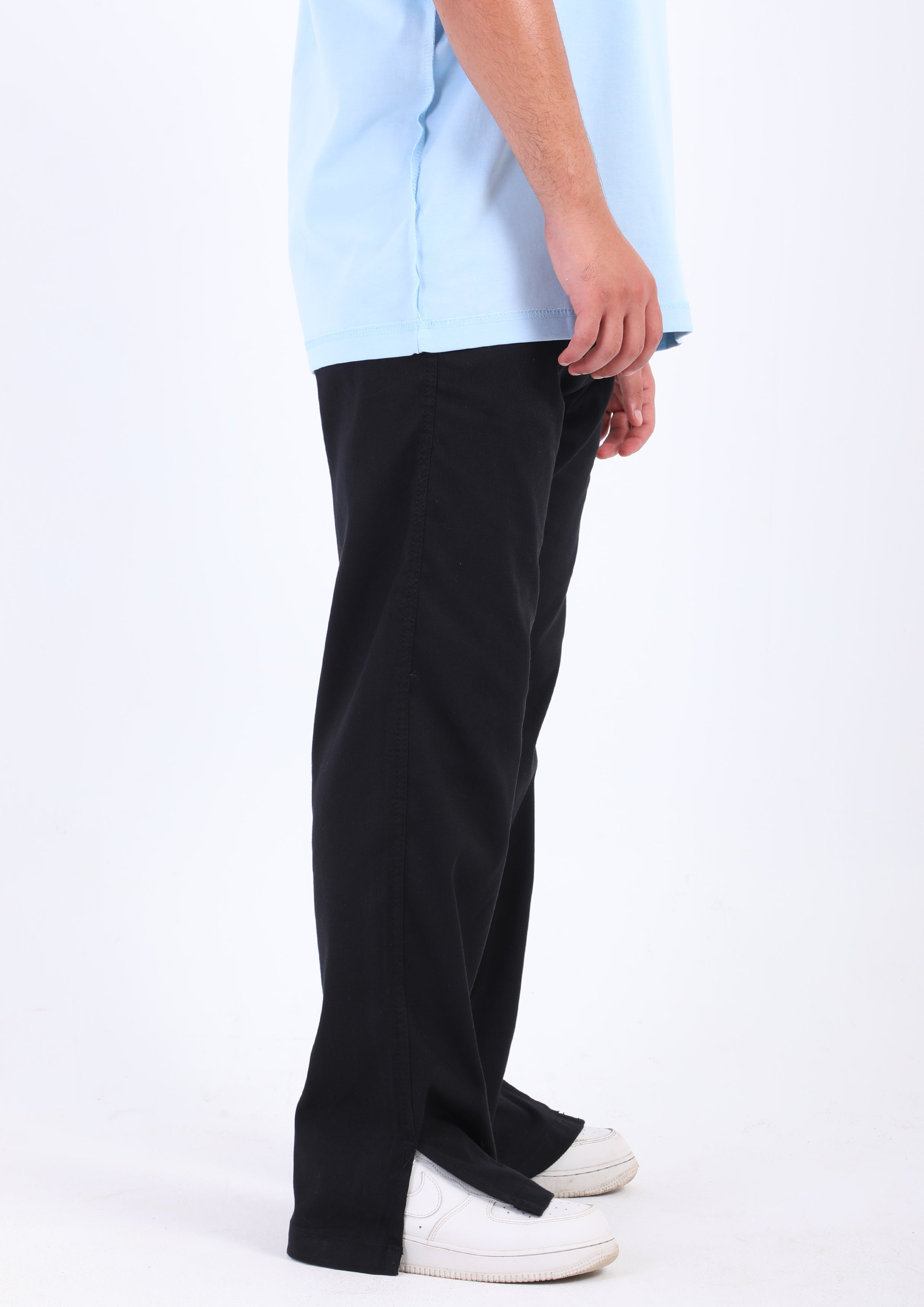 Gabardine Split Hem Pants