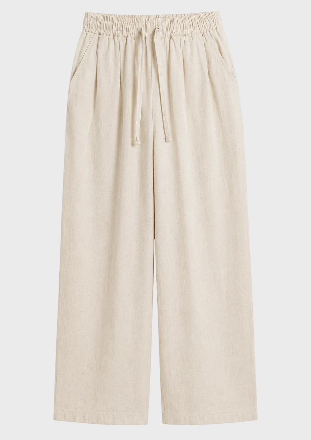 Pleated Linen Pants
