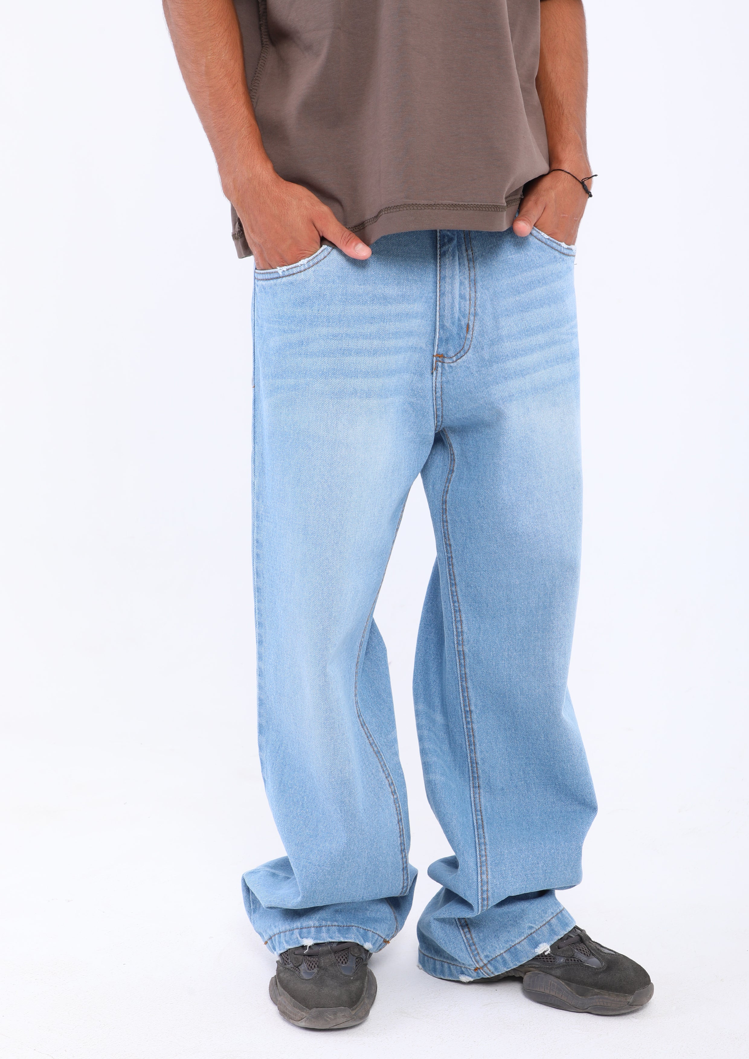 Light Blue Wide Leg Jeans