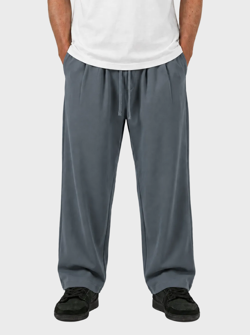Pleated Relaxed Sweatpants