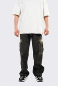 Olive Cargo Gabardine Pants