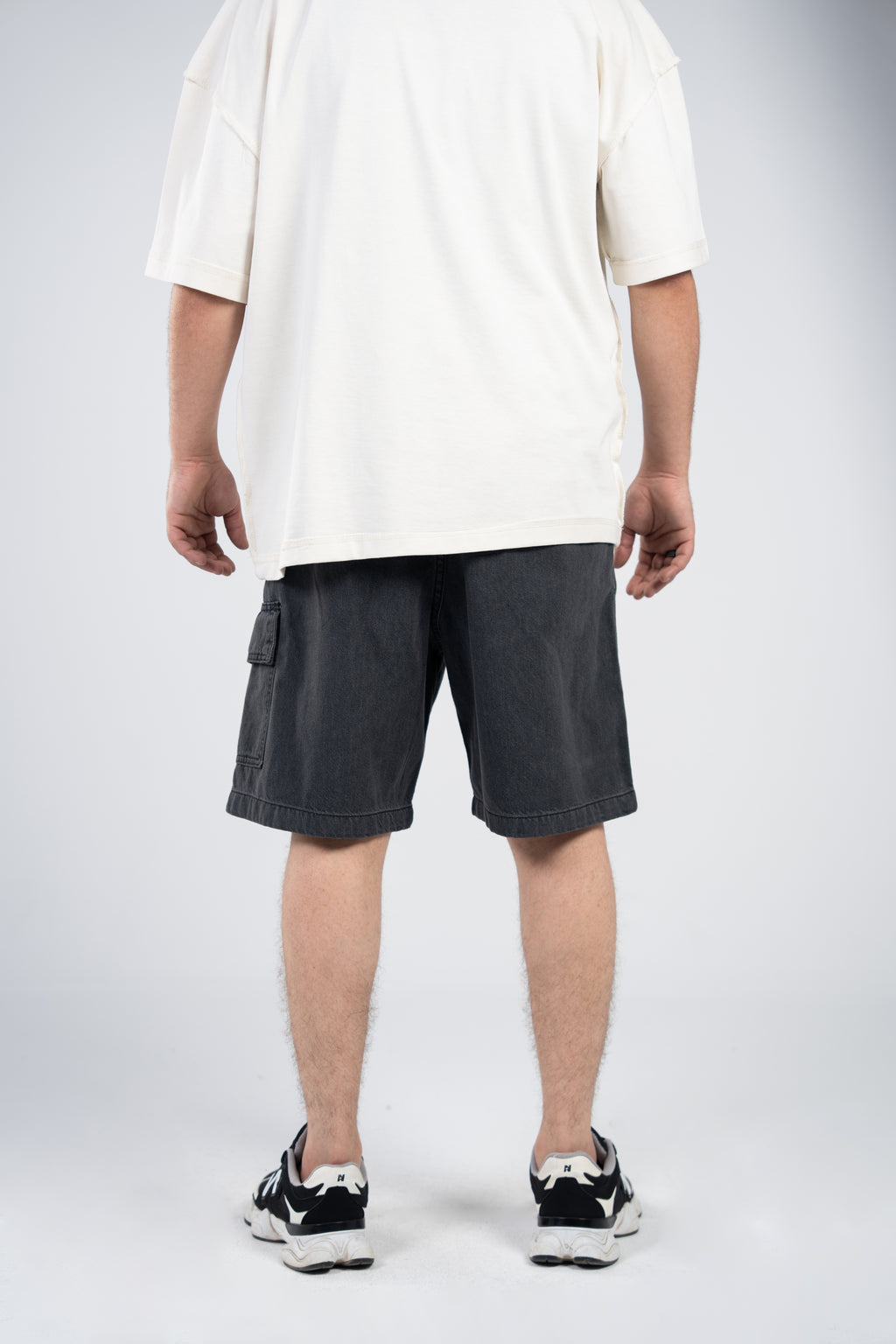 Gray Jeans Shorts