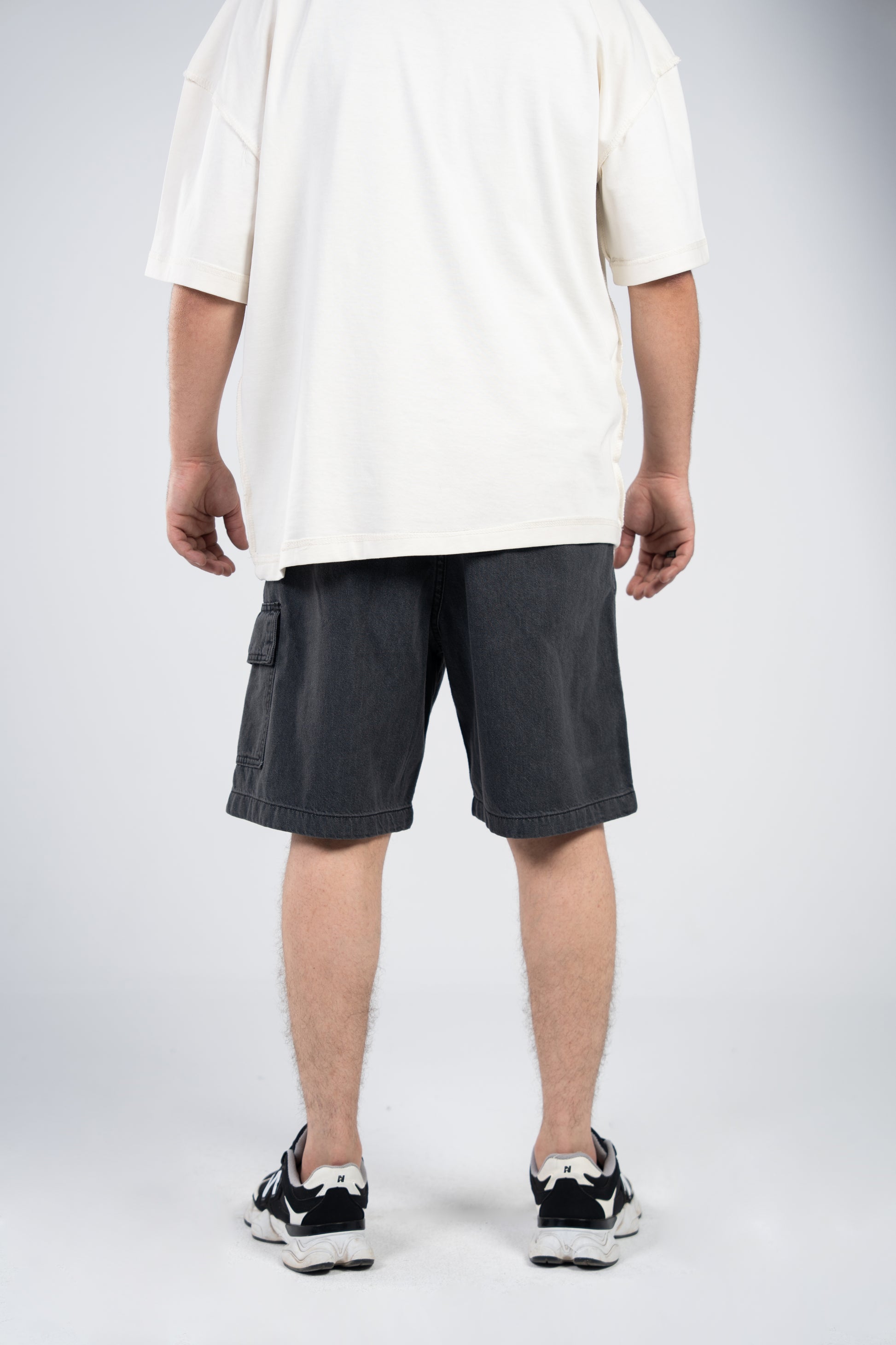 Gray Jeans Shorts