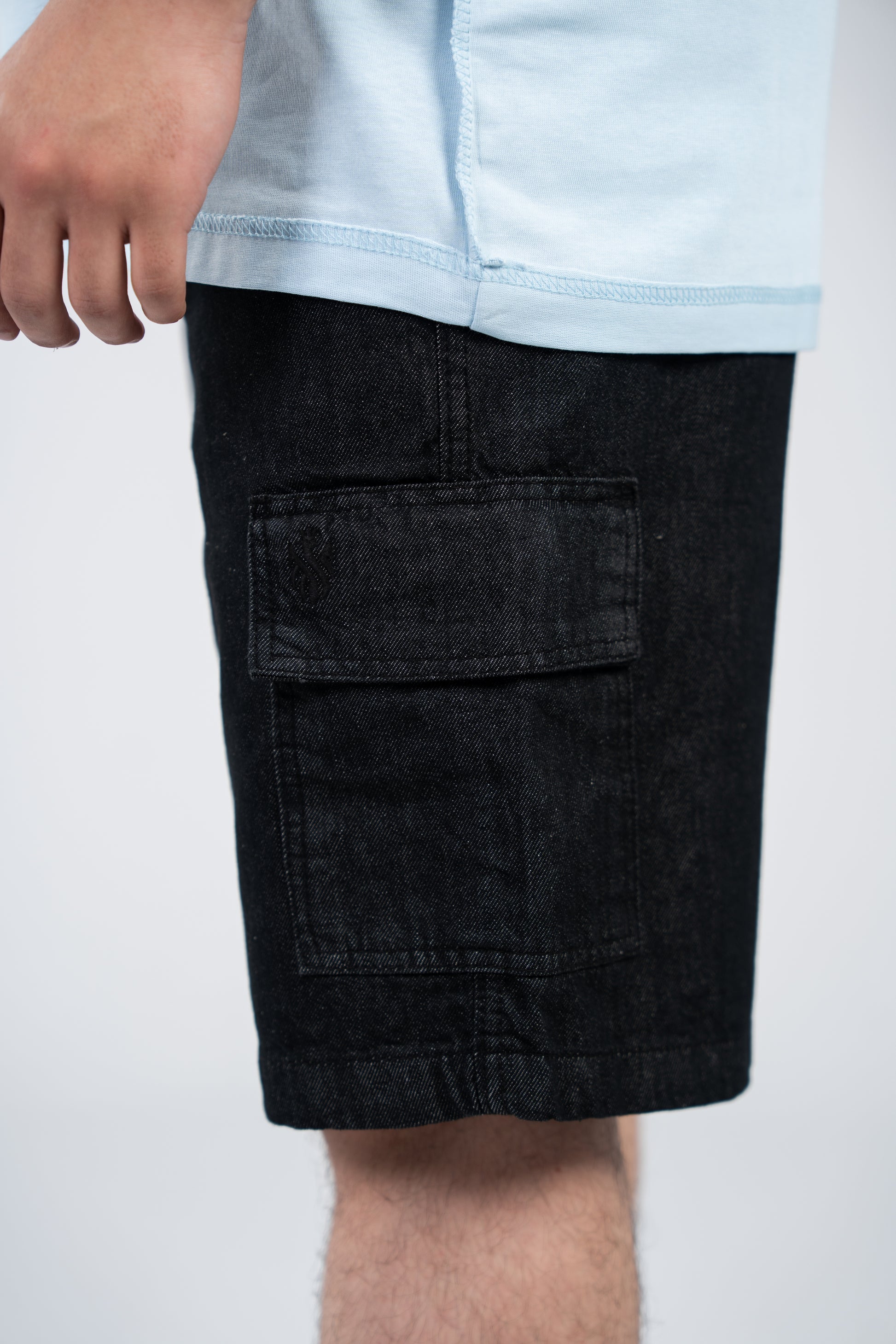 Black Jeans Shorts