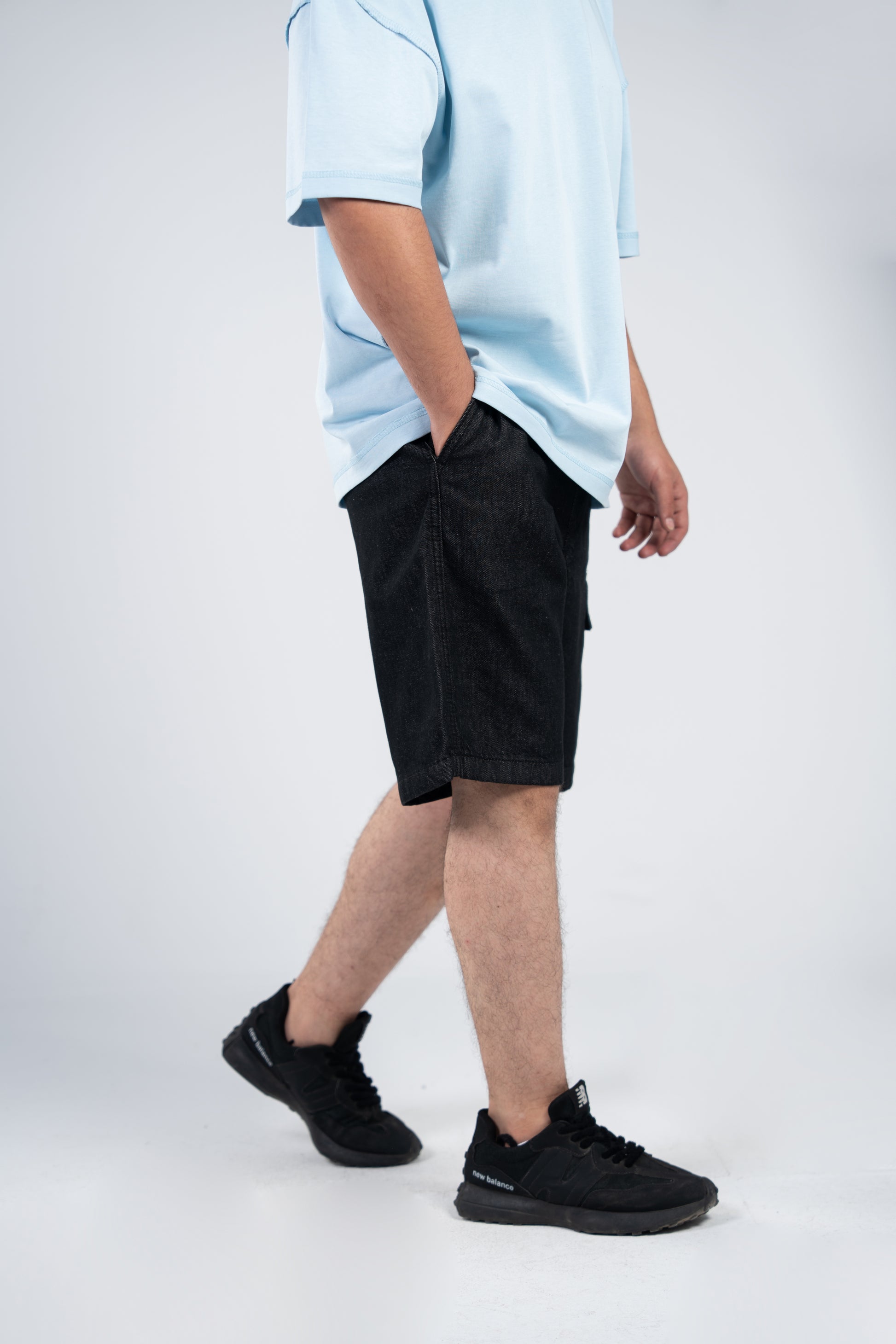 Black Jeans Shorts