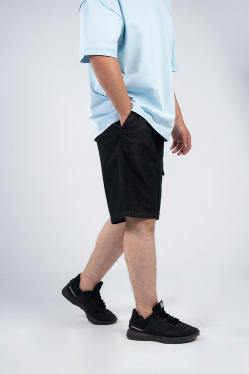 Black Jeans Shorts