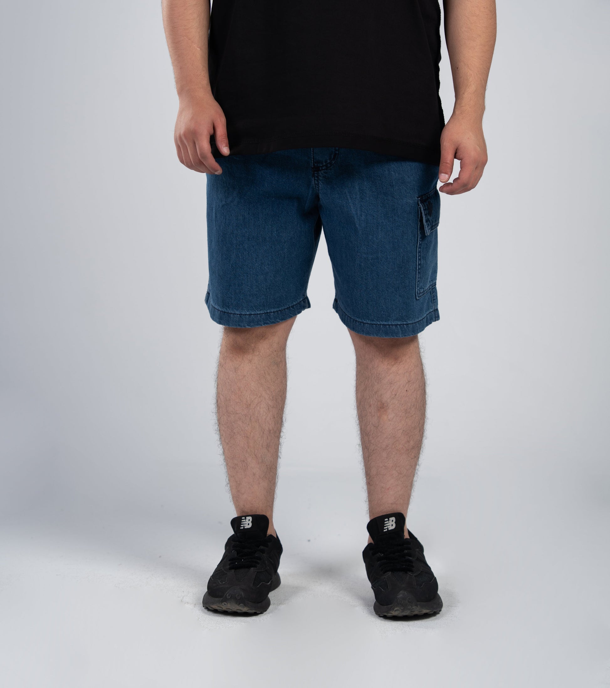 Navy Jeans Shorts