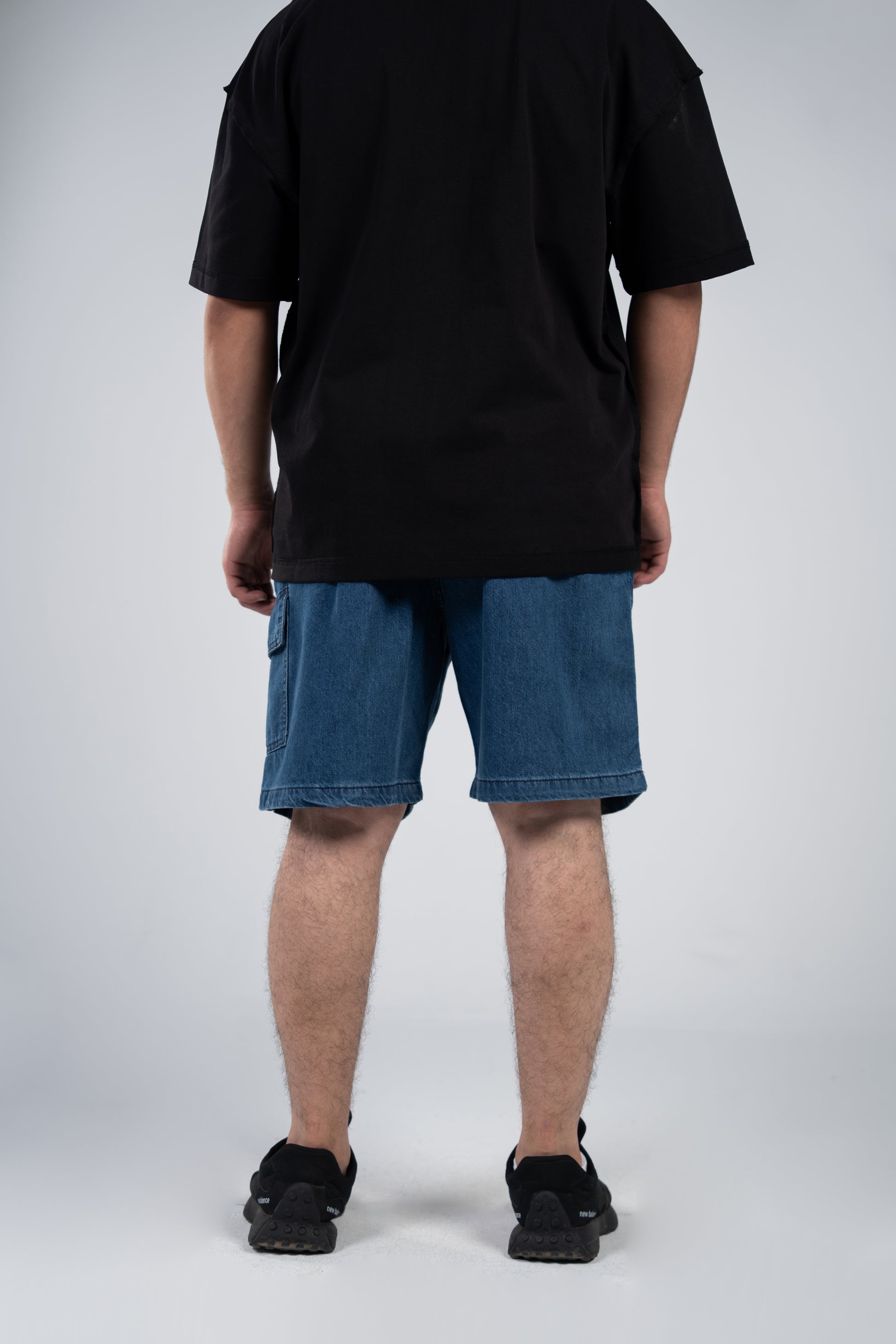 Navy Jeans Shorts