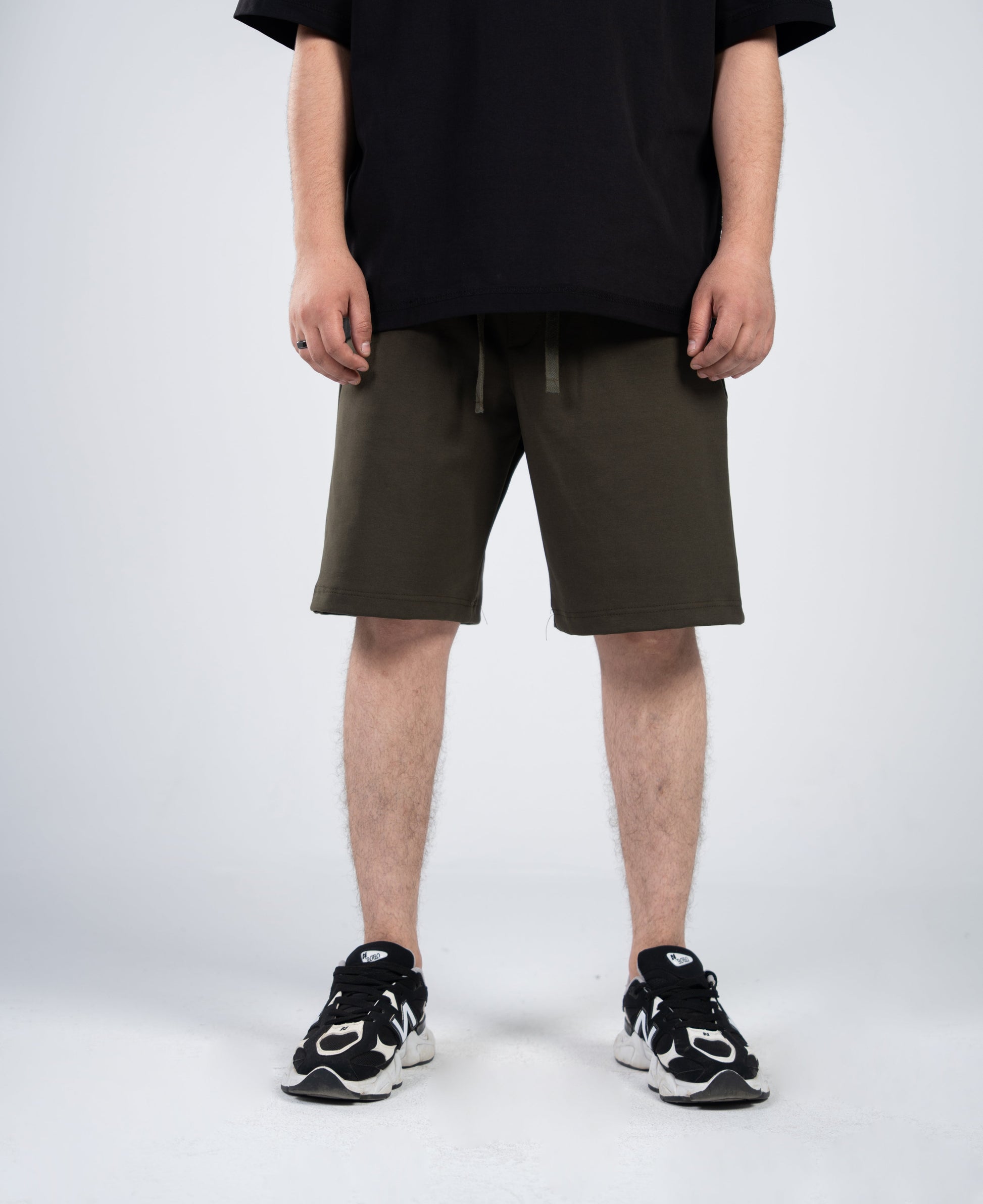 Olive Plain Shorts
