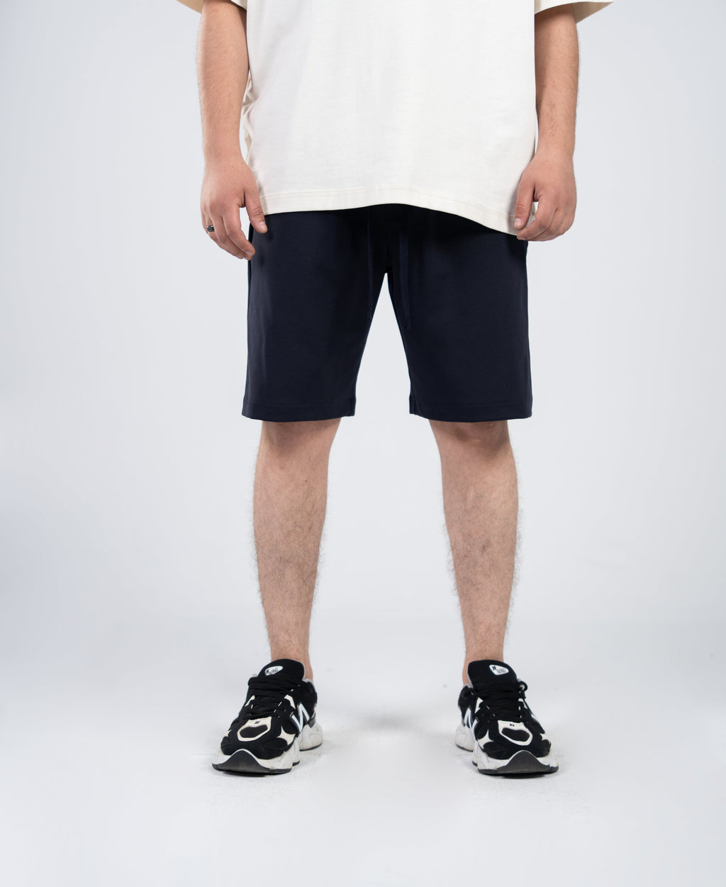 Navy Plain Shorts