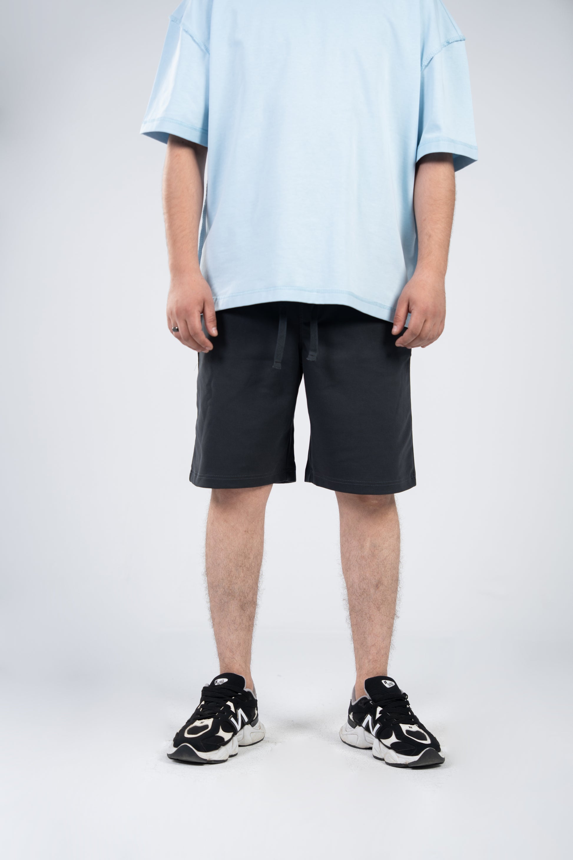 Gray Pocket Print Shorts