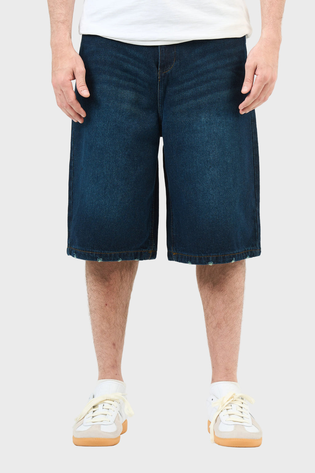 Washed Denim Jorts