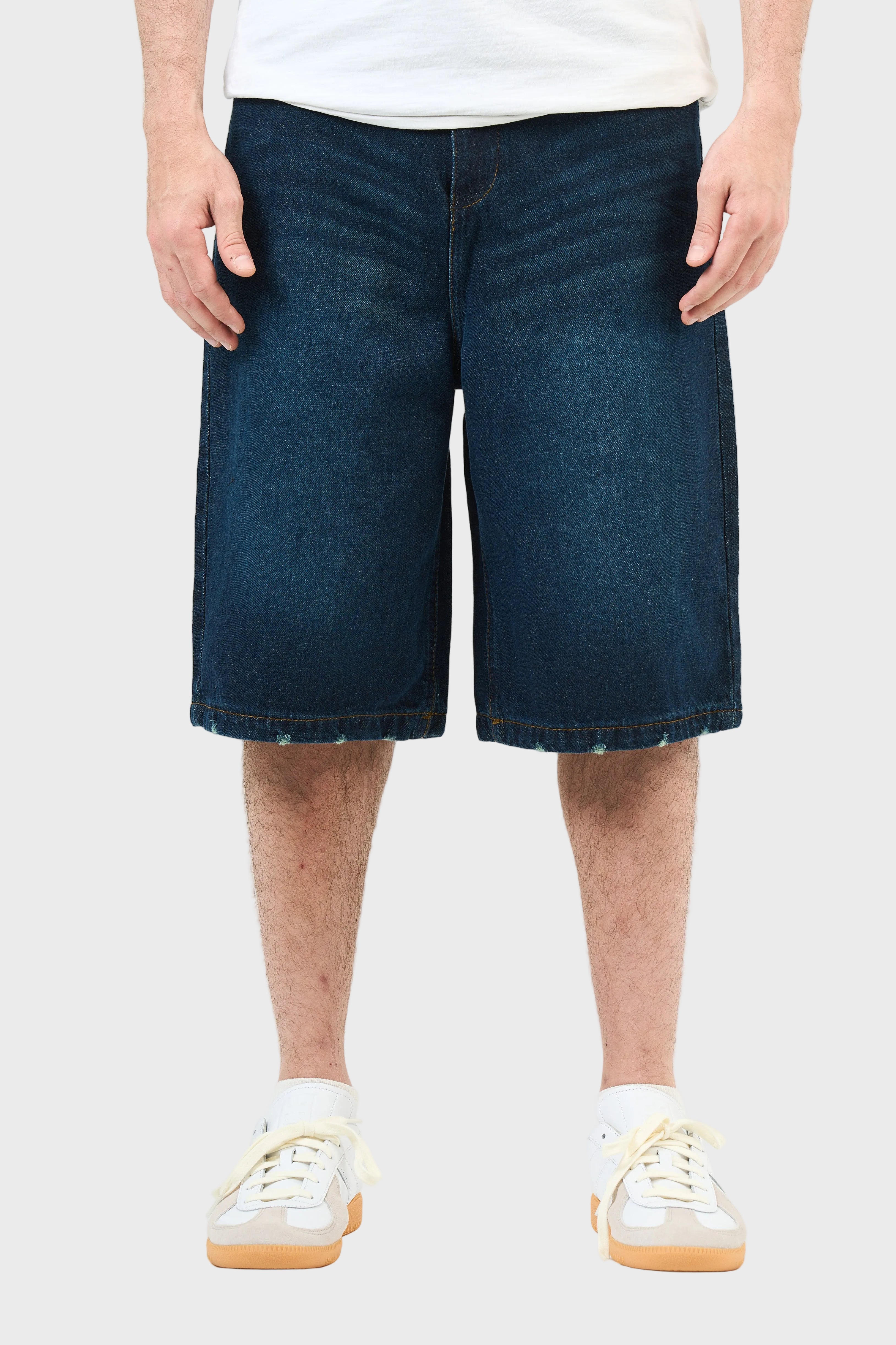 Washed Denim Jorts