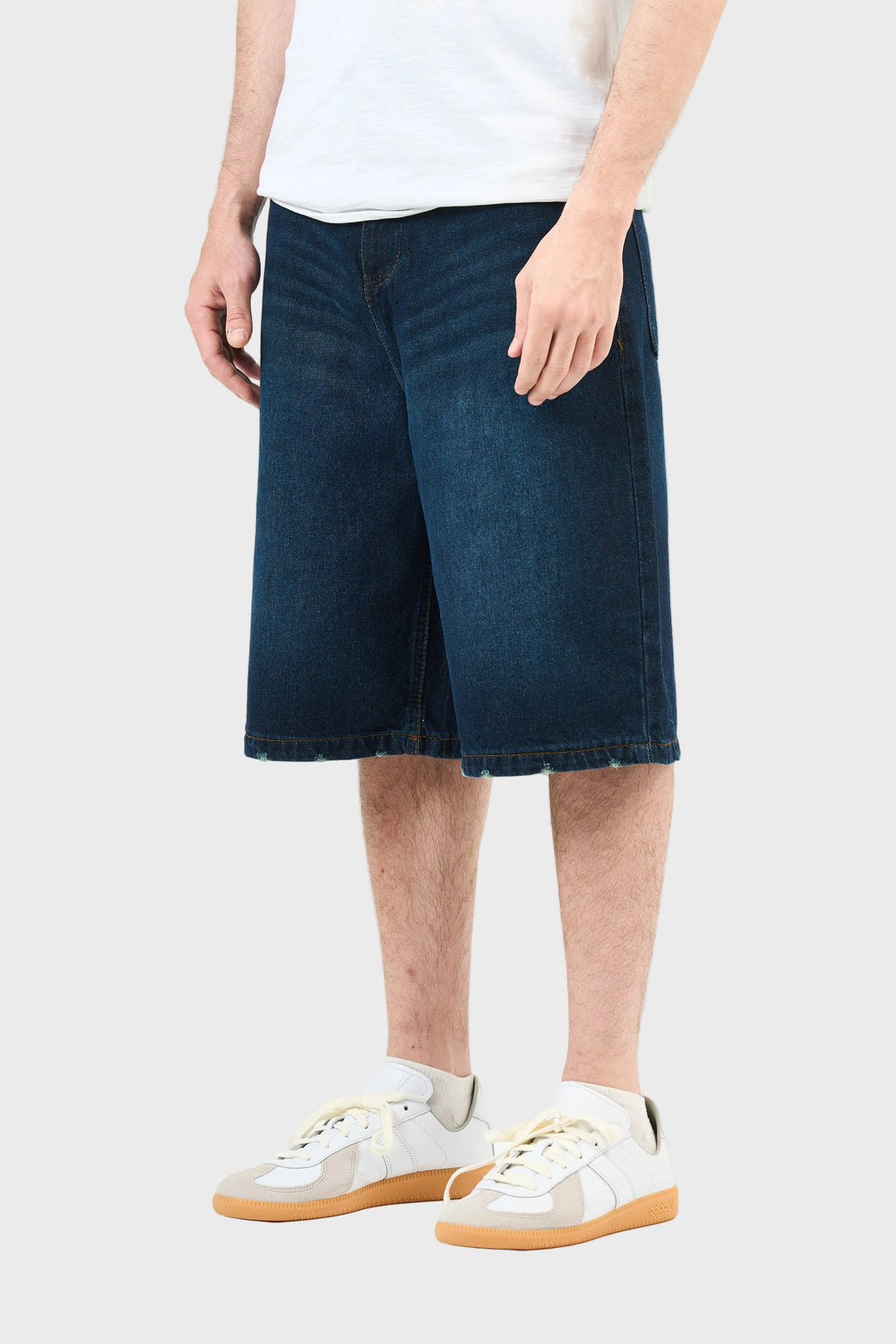 Washed Denim Jorts