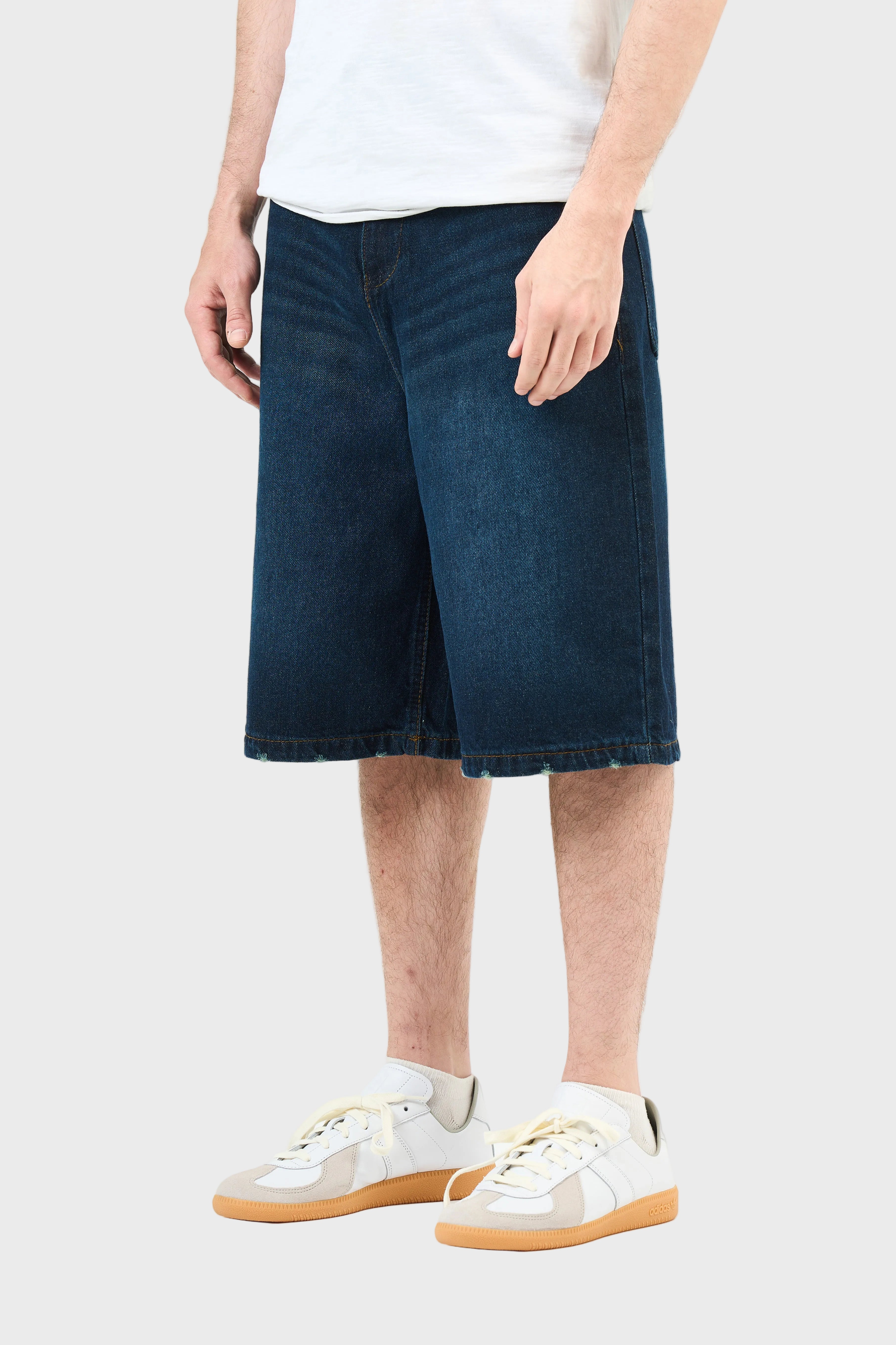 Washed Denim Jorts