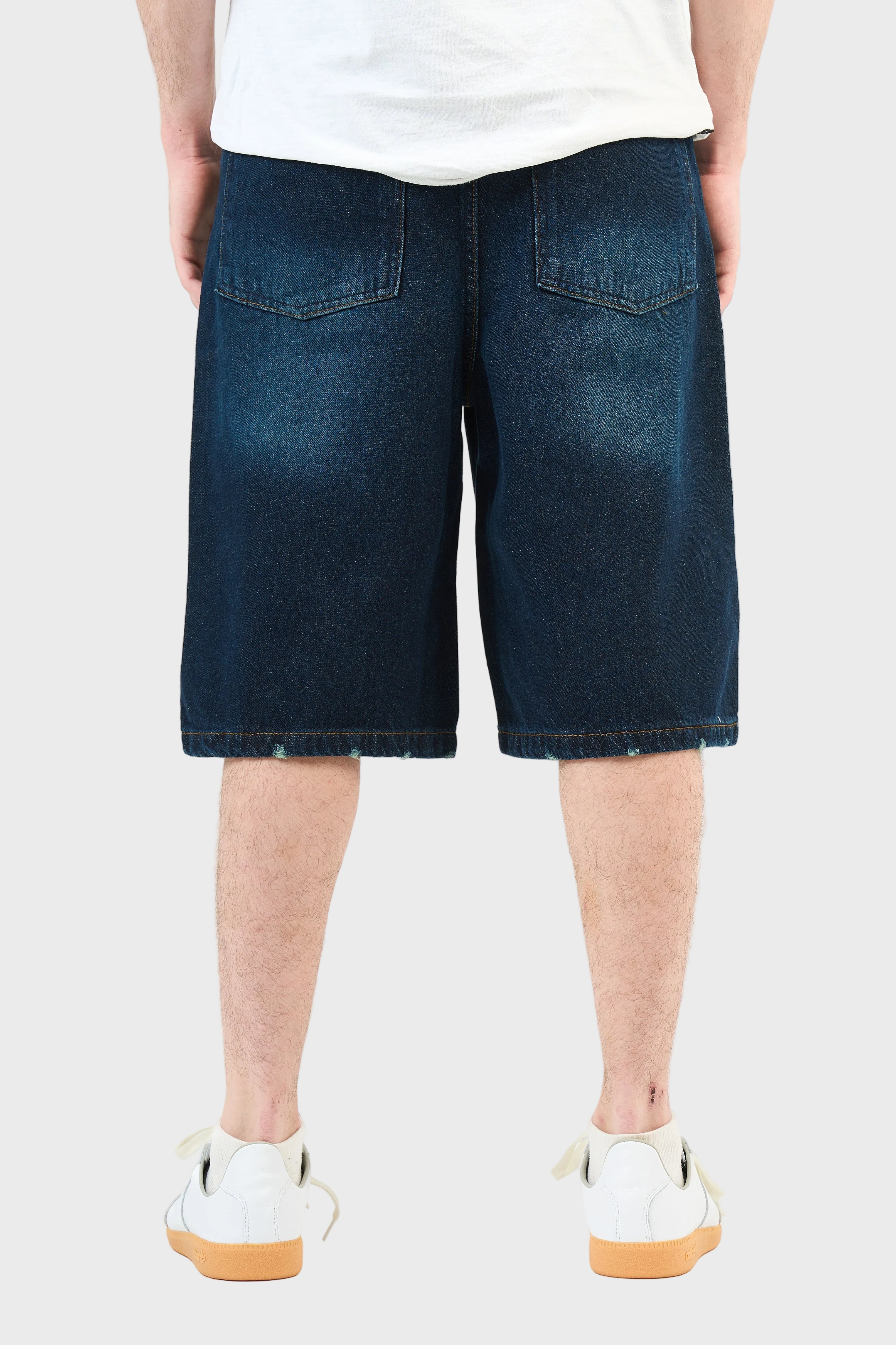Washed Denim Jorts