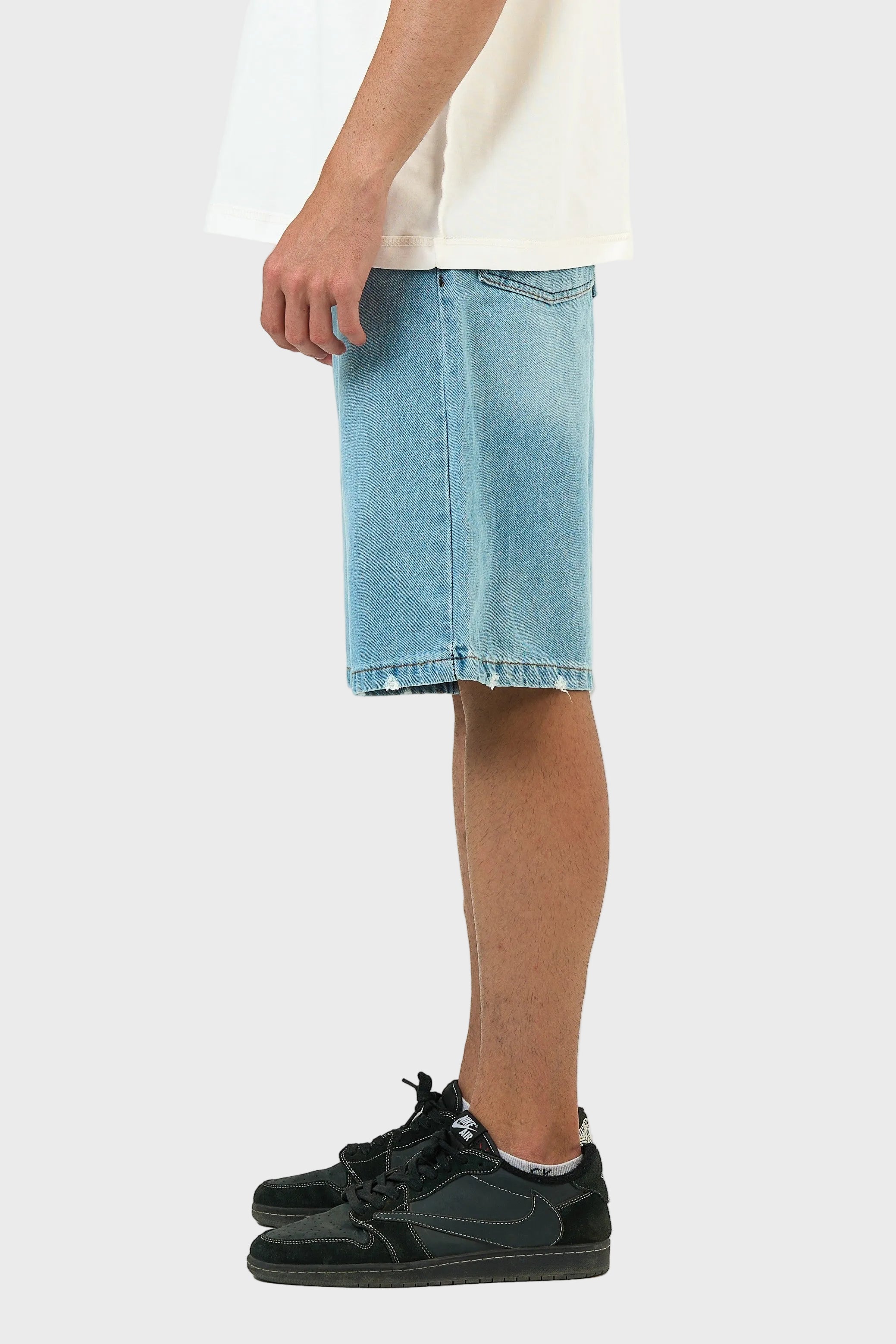Washed Denim Jorts