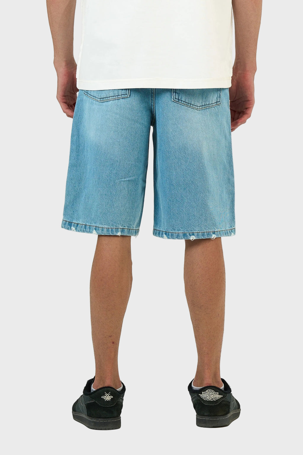 Washed Denim Jorts